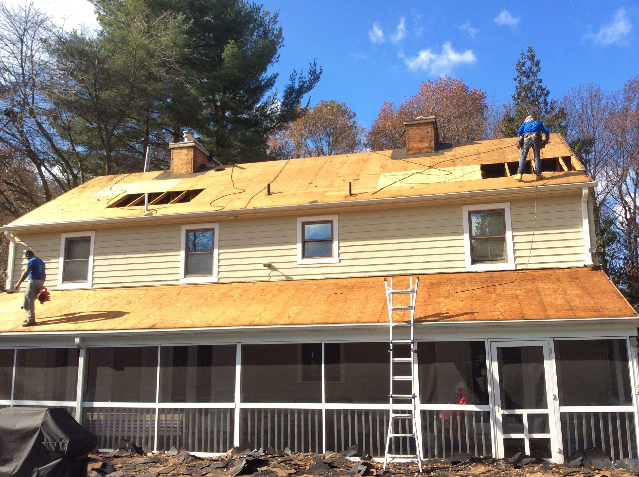 Residential Roofing Installation using Pewterwood Shingles  by Alpha Design Services