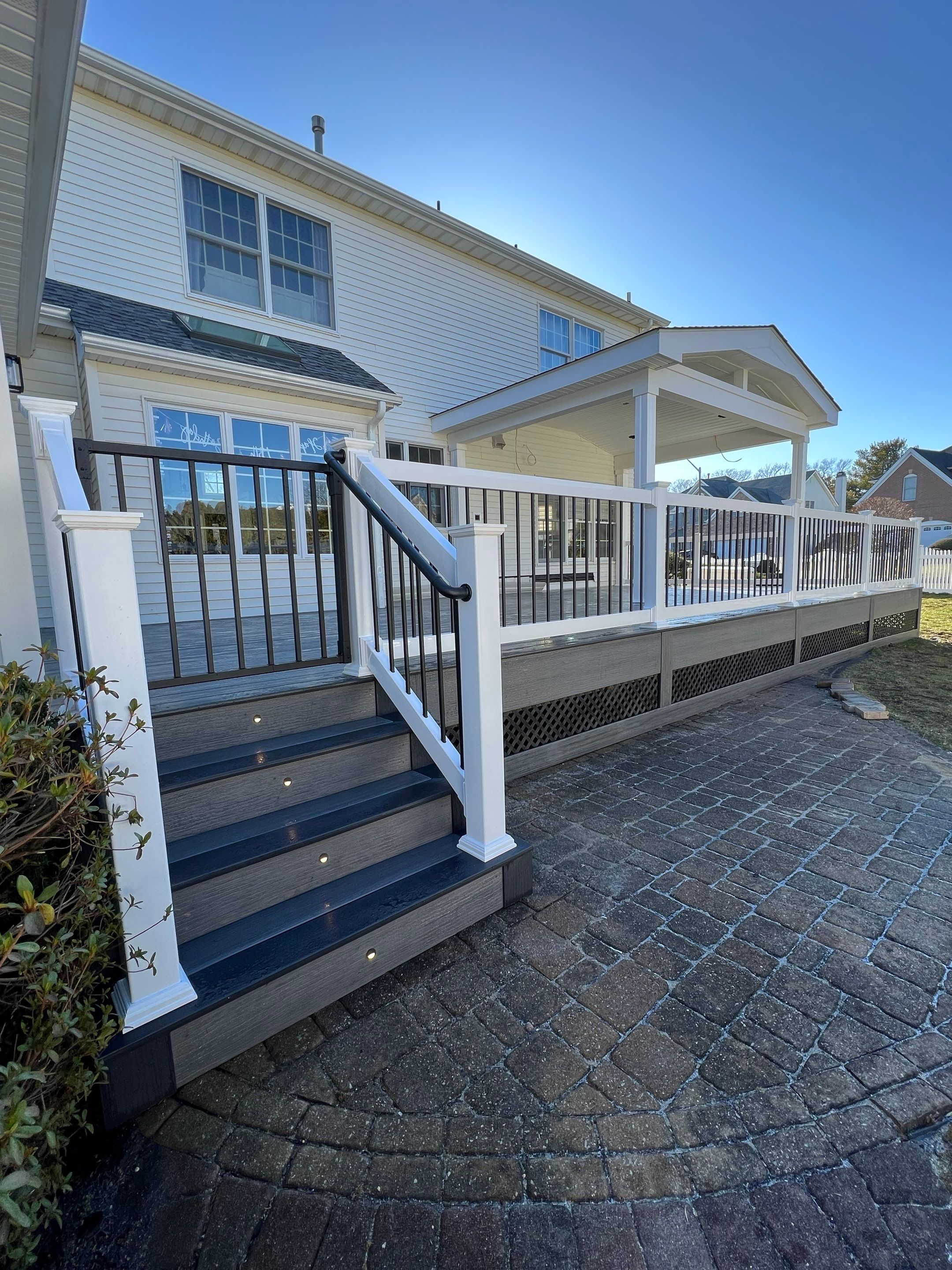 New deck With Porch  by deck guardian