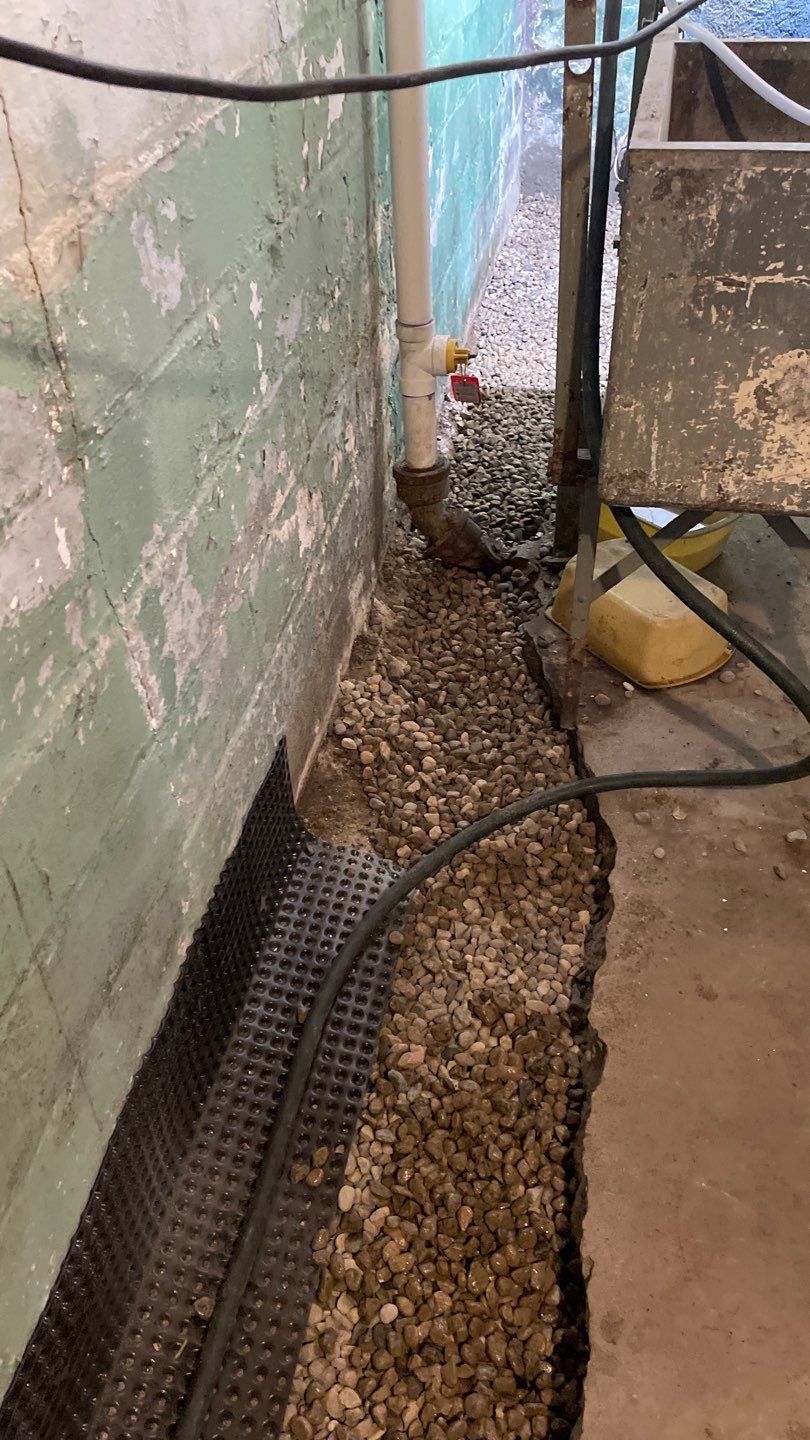 Interior Drain Tile for a South Minneapolis Basement by Waterproofing Northeast