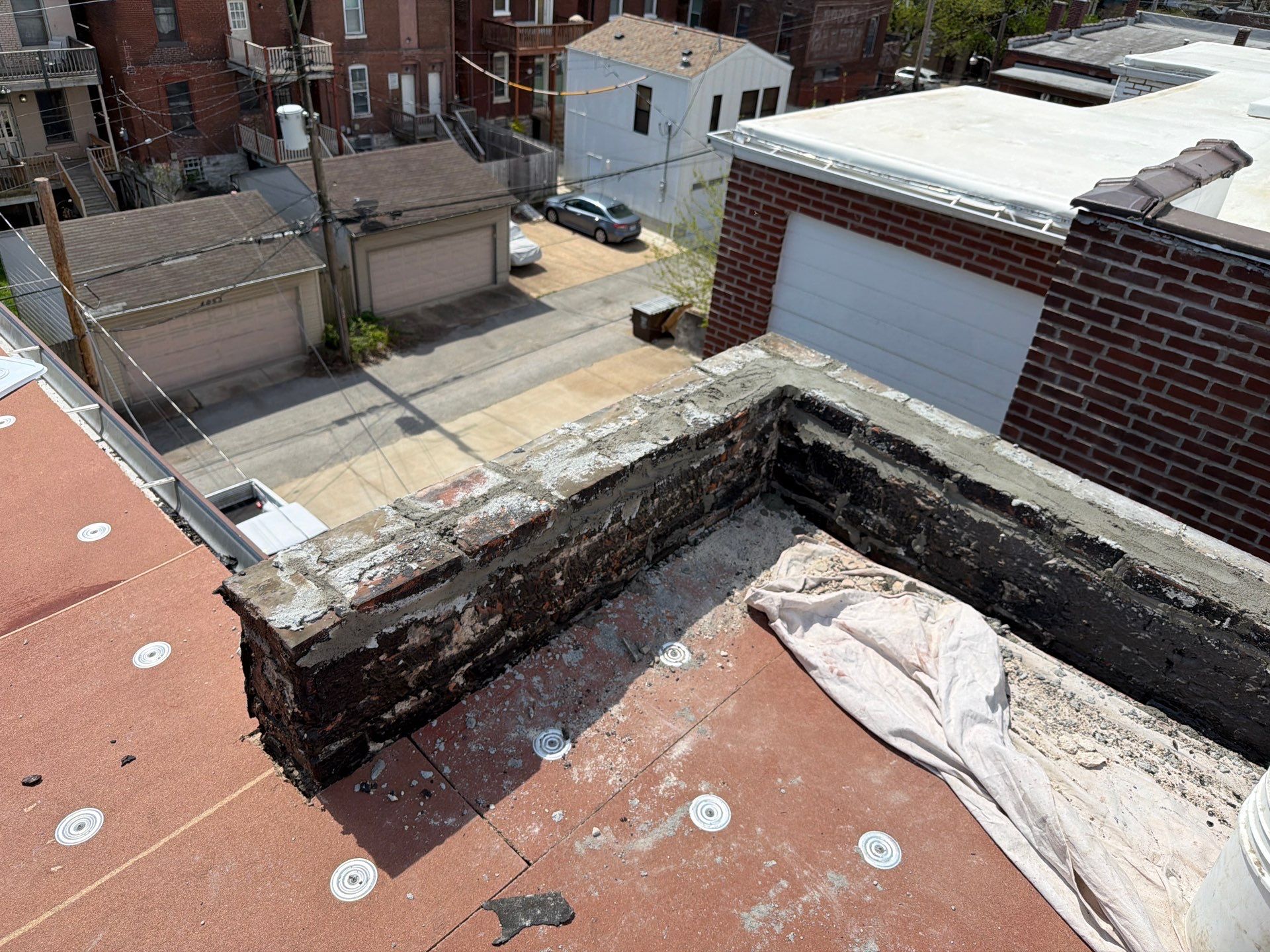 Multi-Family TPO Roof Installation and Masonry Repair in St. Louis by Acute Roofing And Exteriors