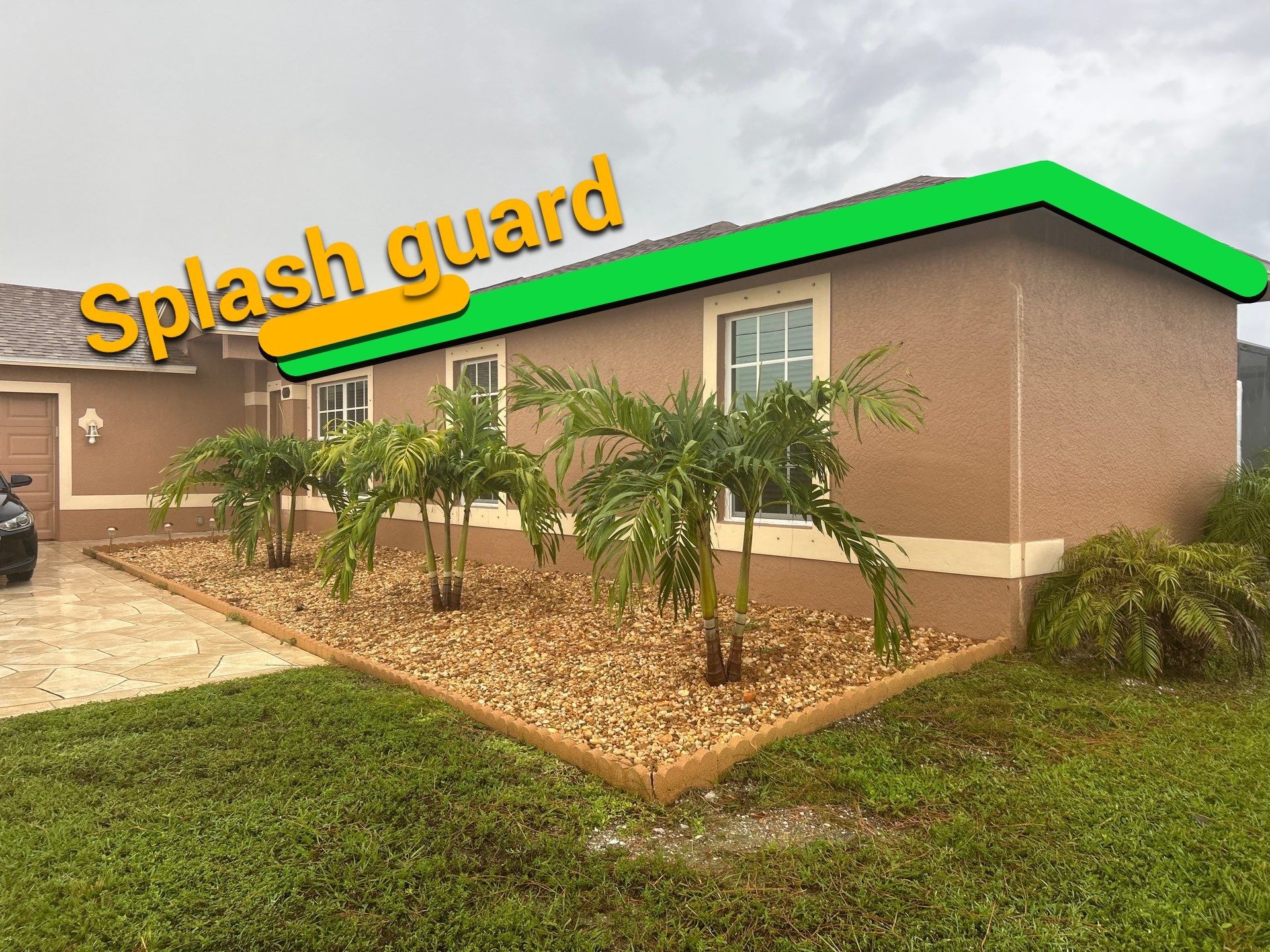 Linen seamless gutters and downspouts installation in Sarasota, FL by Gutter Professors