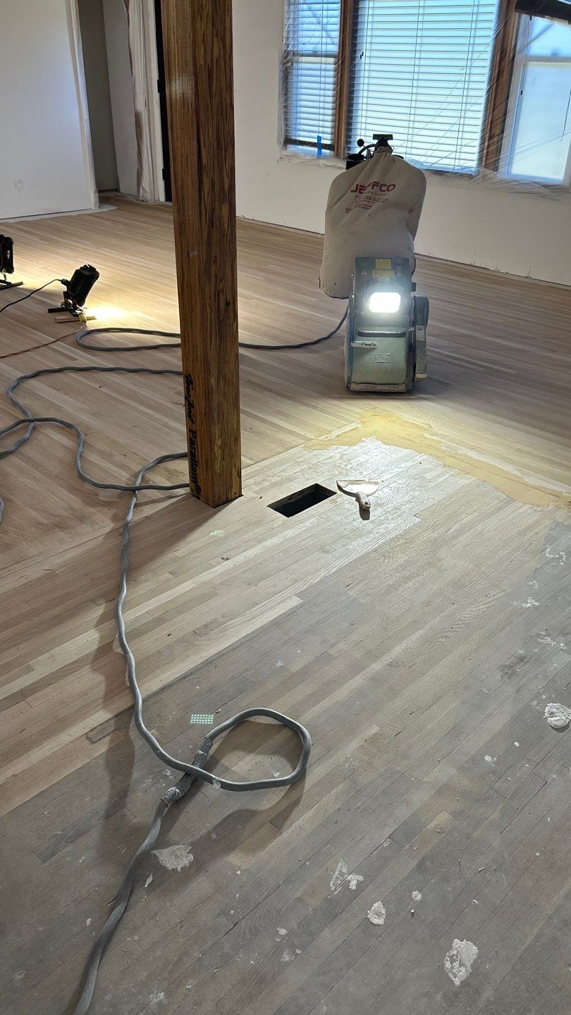 Repair and Refinish for hardwood floors  by Footprints Floors of Nashville