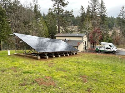 Replaced damaged solar panels on a Ground Mount System