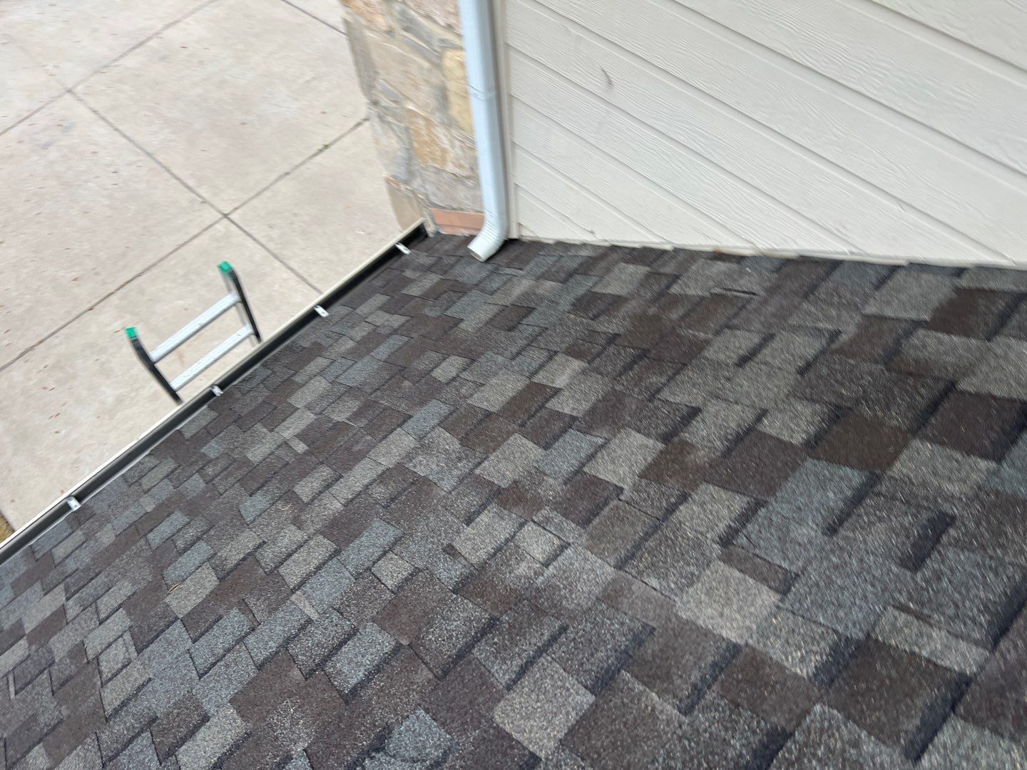 Roof replaced due to age by Oakwood Roofing and Construction, LLC