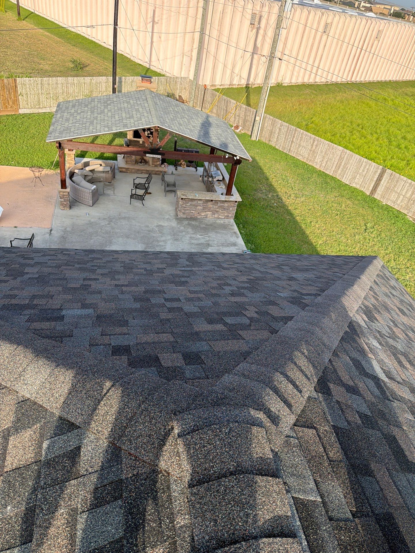 Flashing Stucco above the Roof by Bayfront Roofing and Construction