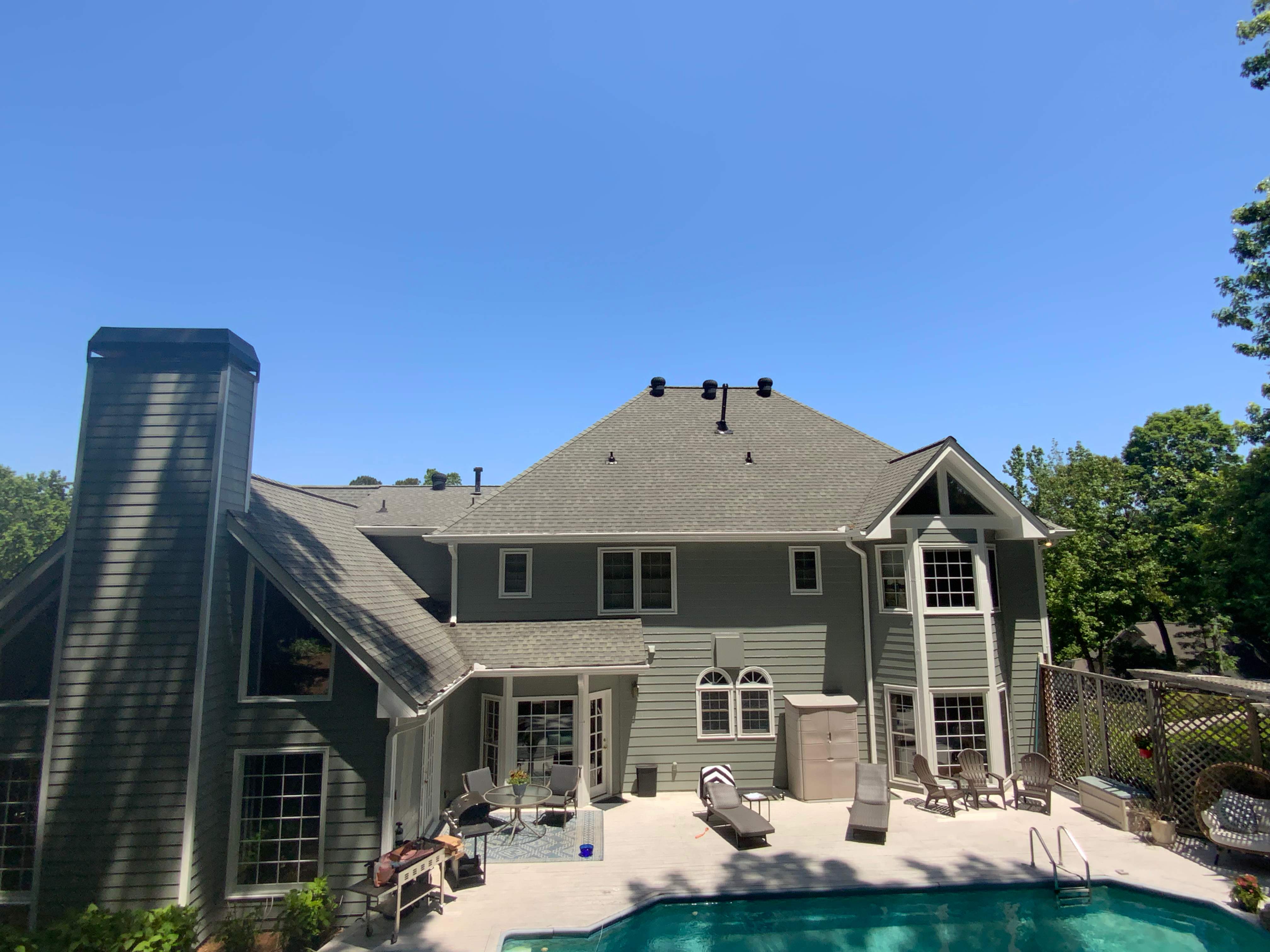 Full Exterior Home Repainting and Trim Refinishing in Roswell by Swift Home Renovations