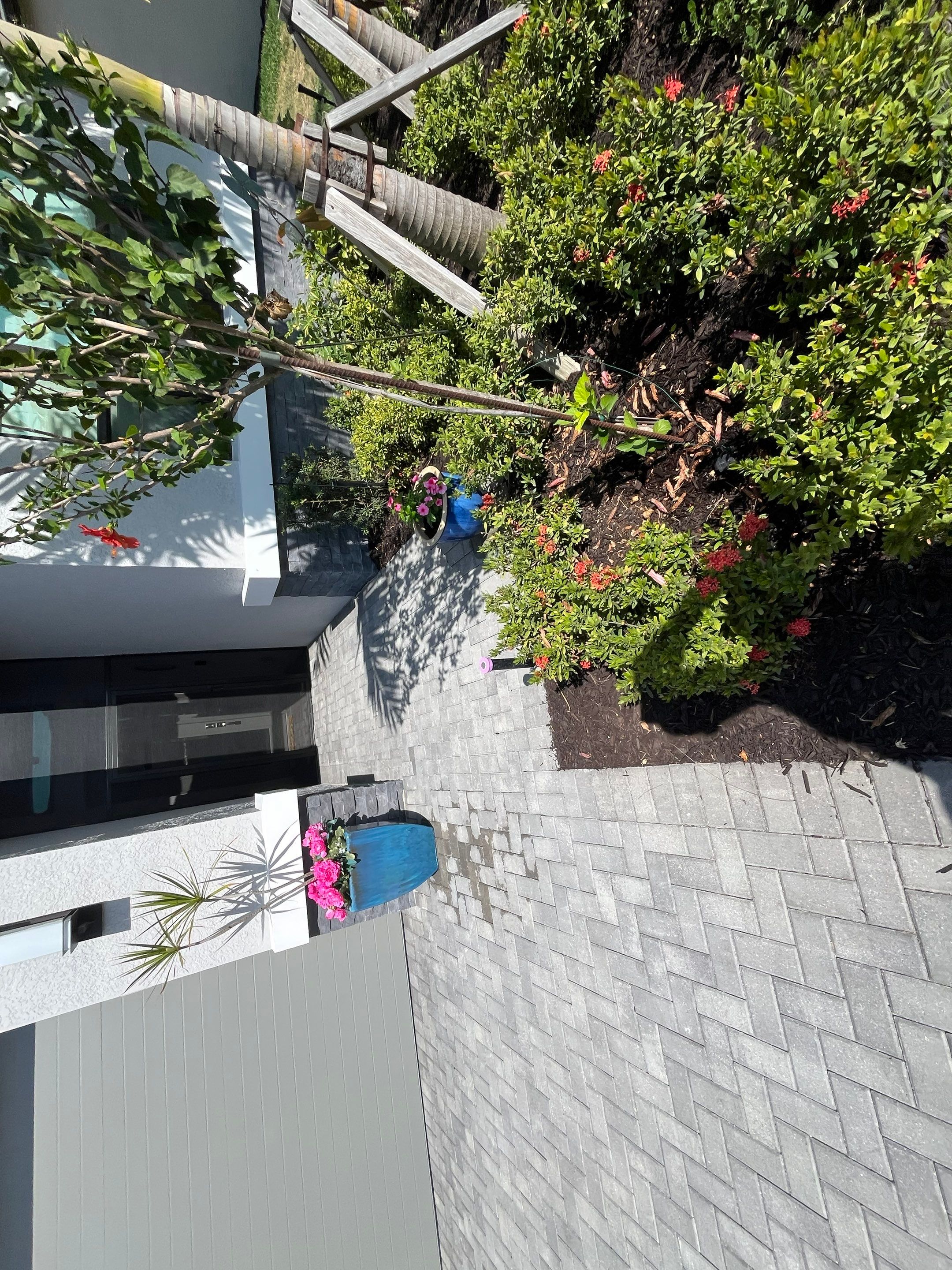 Grey Seamless Gutter Installation in Estero FL by Gutter Professors