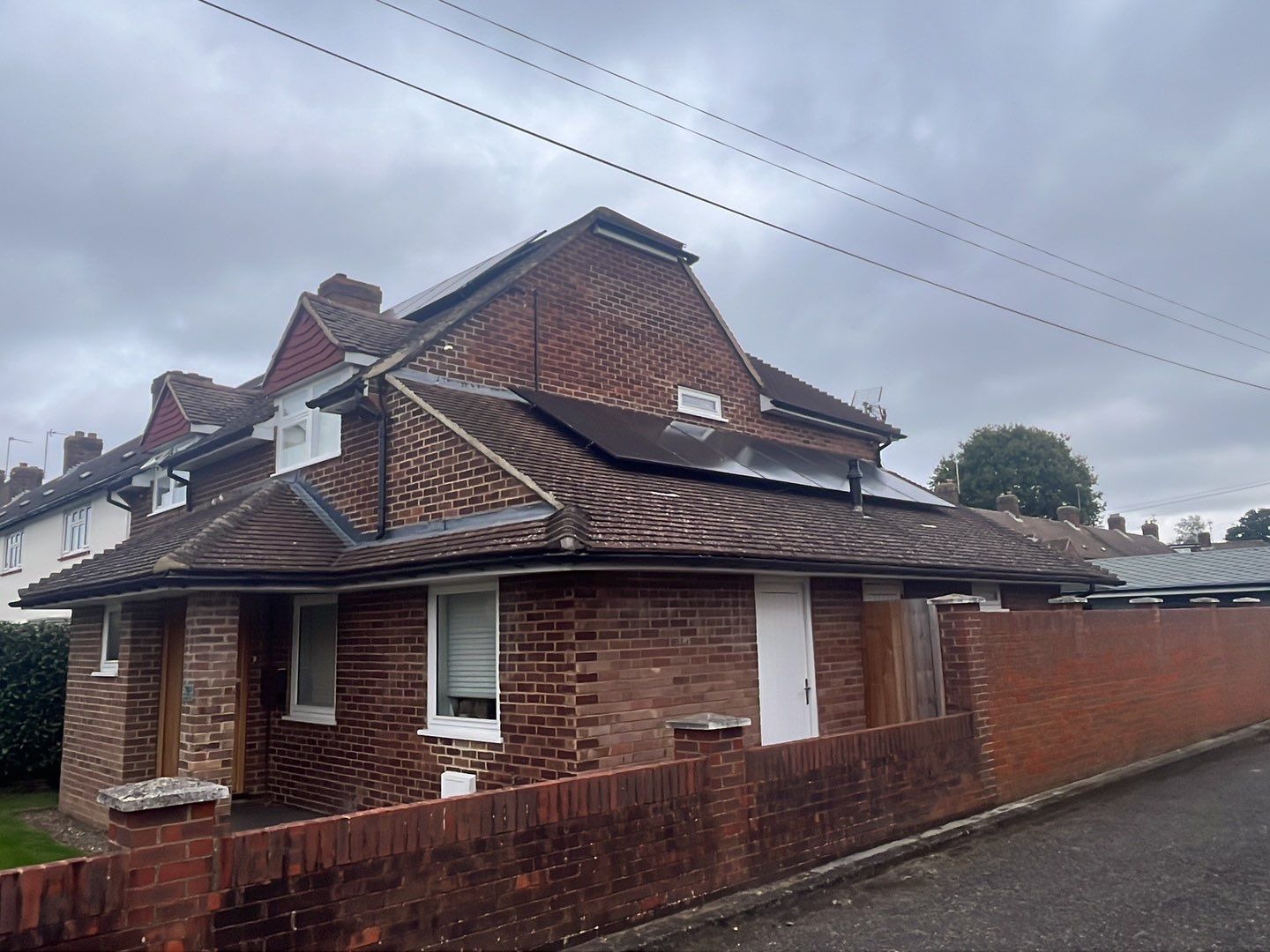 Roof Clean and Coping Stones using Honda 15lpm Low Pressure Washing Machine by Ges Exterior Cleaning ltd