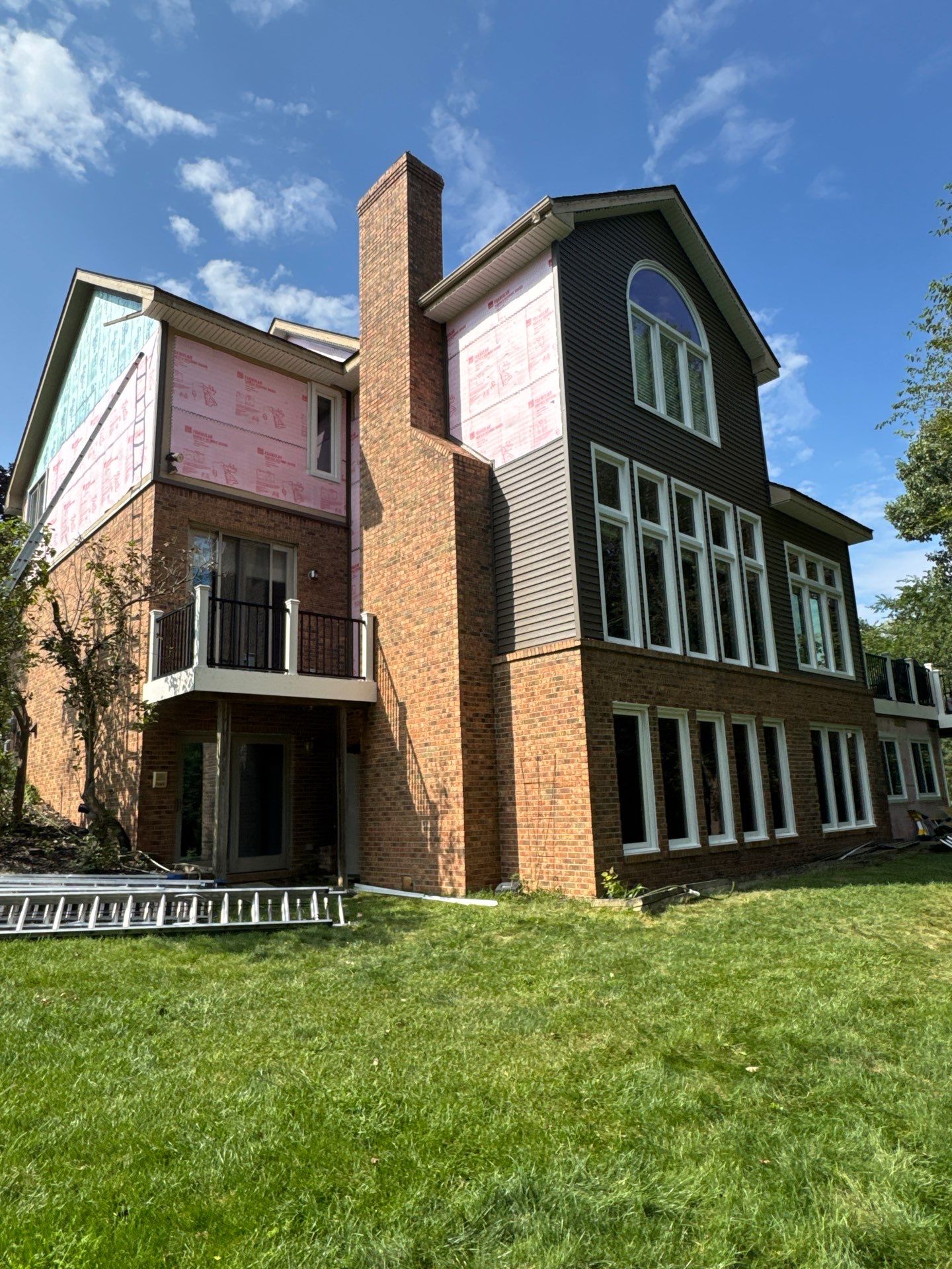 Siding Replacement using Alside Odyssey D4" Flagship Brown by 180 Contractors