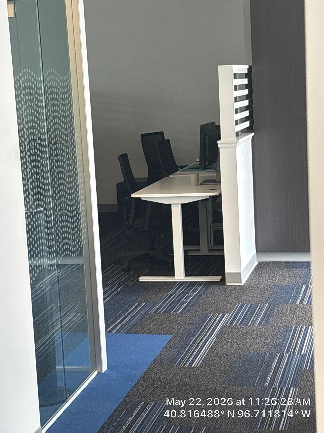 Modern Office Remodel with Custom Acoustic Baffles and Glass Partitions by CompanyCam Sales Demo