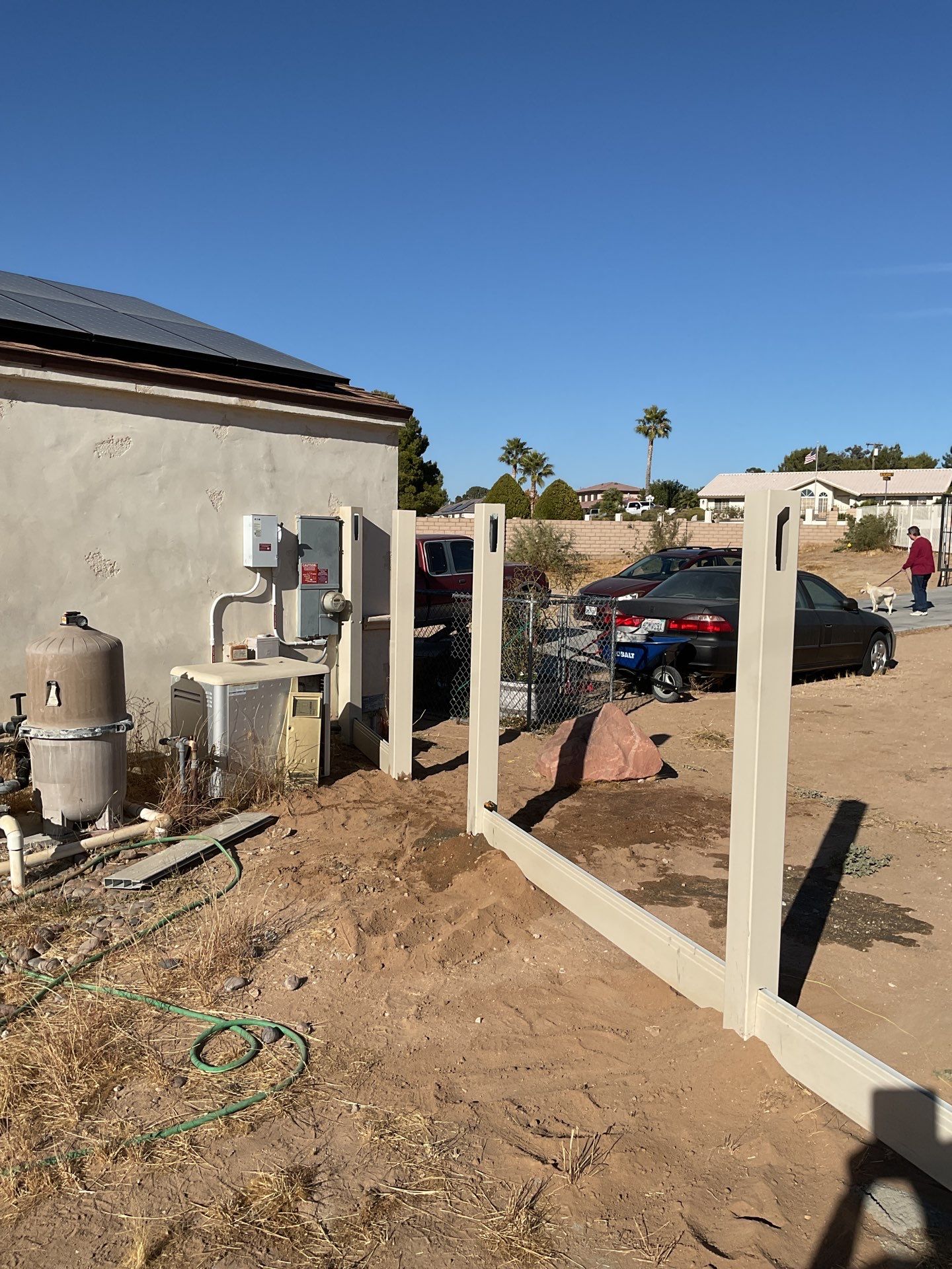 Fence Installation using Vinyl by Fence Guys Inc. 