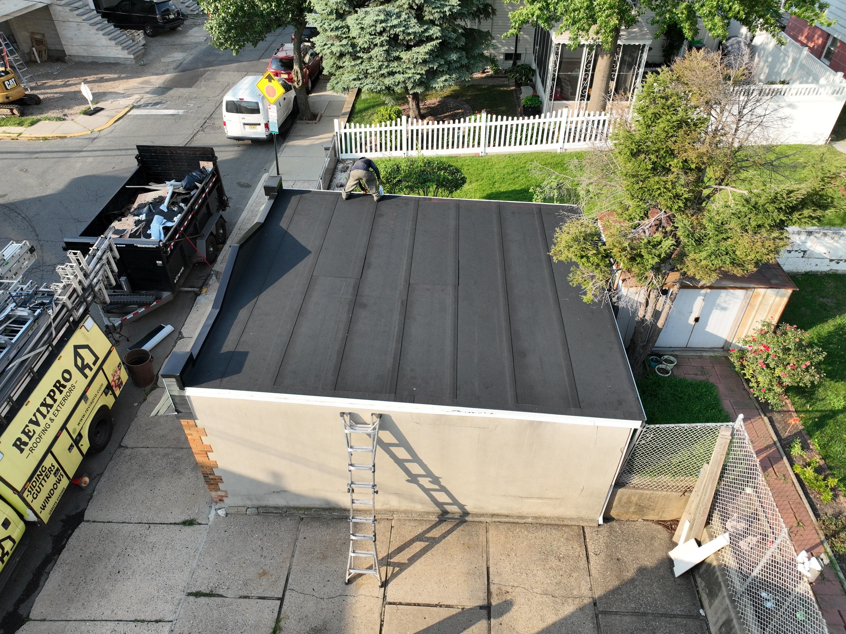 Flat Roof Membrane Installation and Decking Repair in North Bergen by REVIXPRO