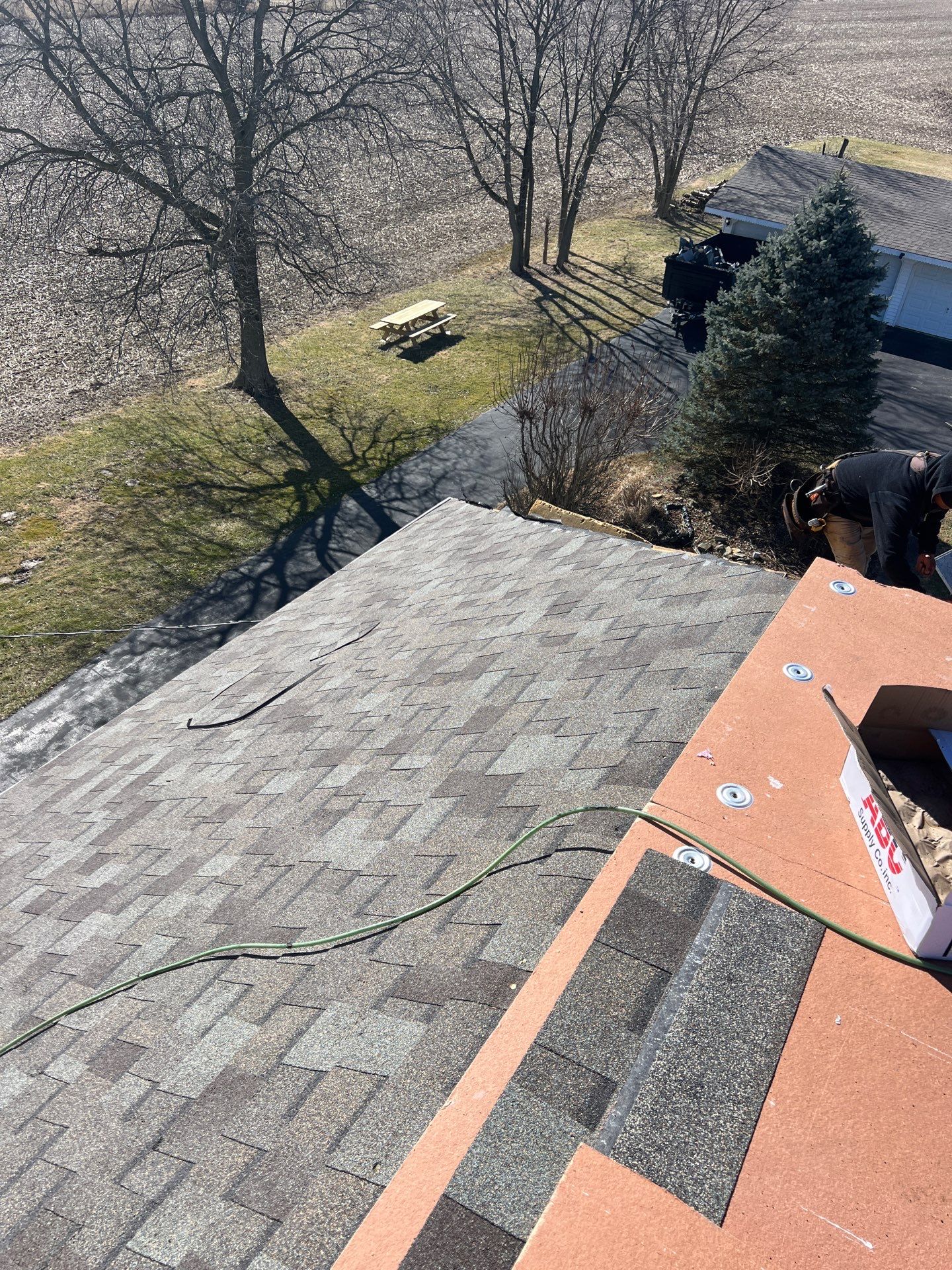 Residential Roofing Installation using Duration Series Shingles - Driftwood by RoofX 