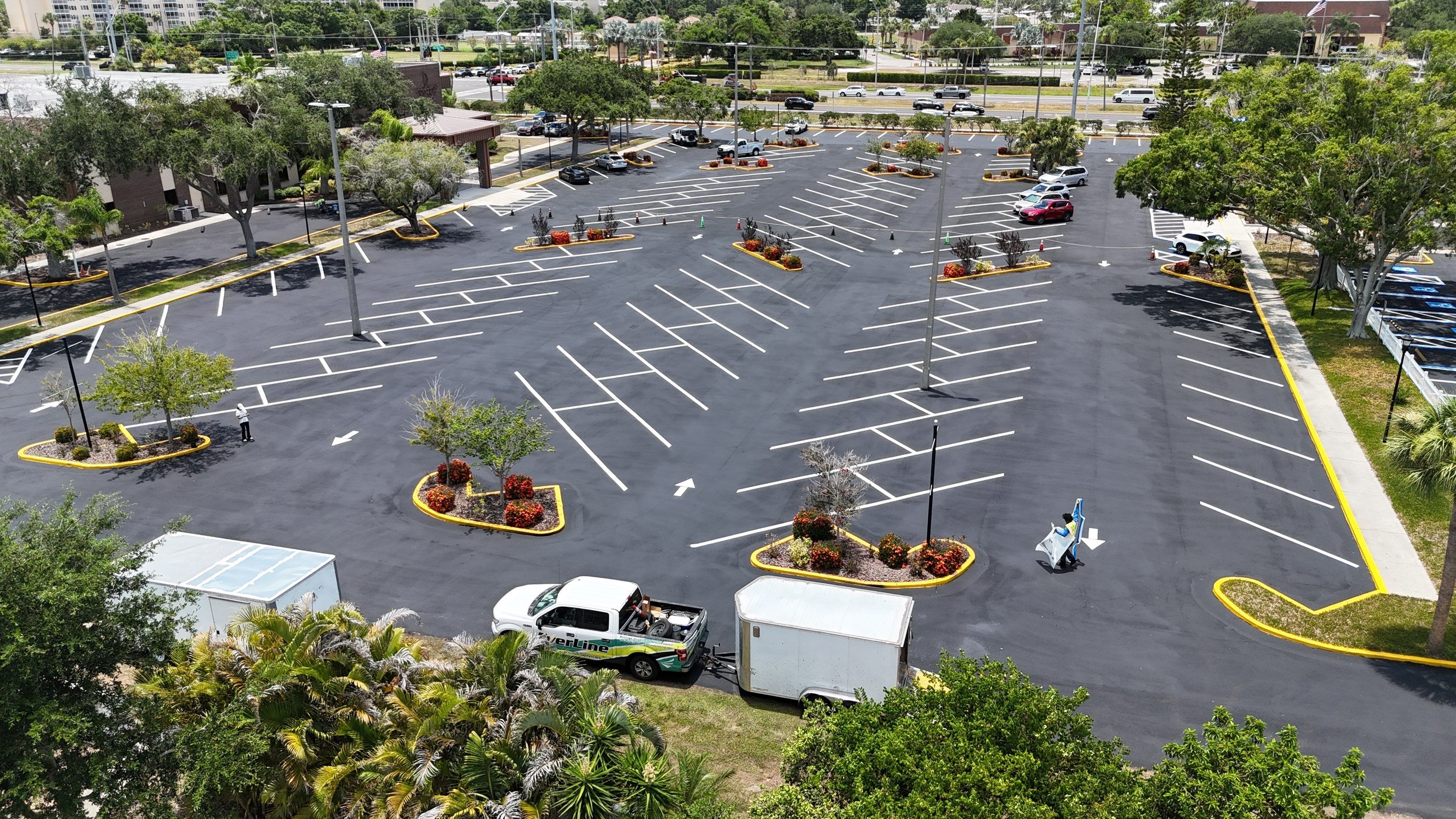 Comprehensive Asphalt Repair and Sealcoating for Sun City Center Church by Everline Coatings & Services - Southwest FL