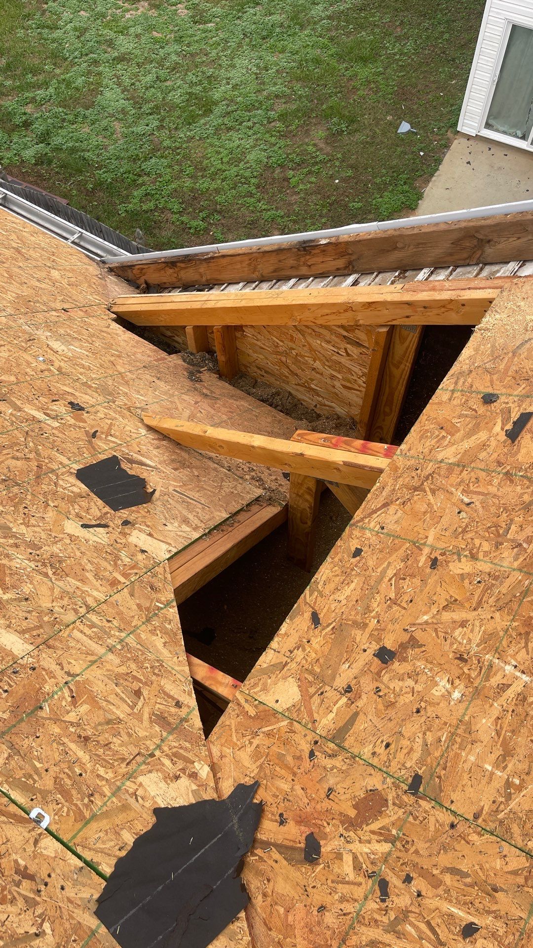 Roof replacement by wind damage by Just Brilliant Restoration JBR