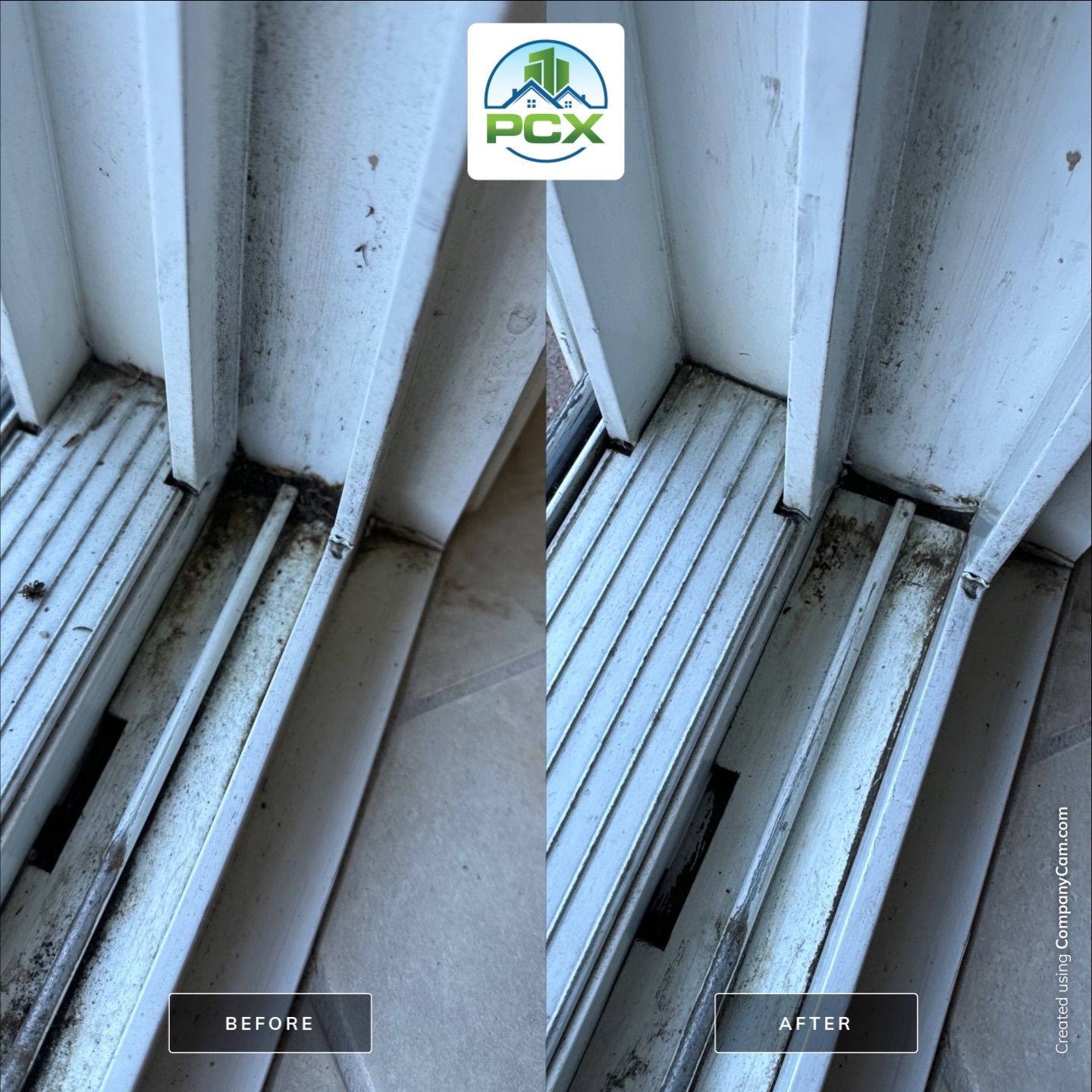 Squeegee Professional Window Cleaning with Track Detail by Property Cleaning Experts