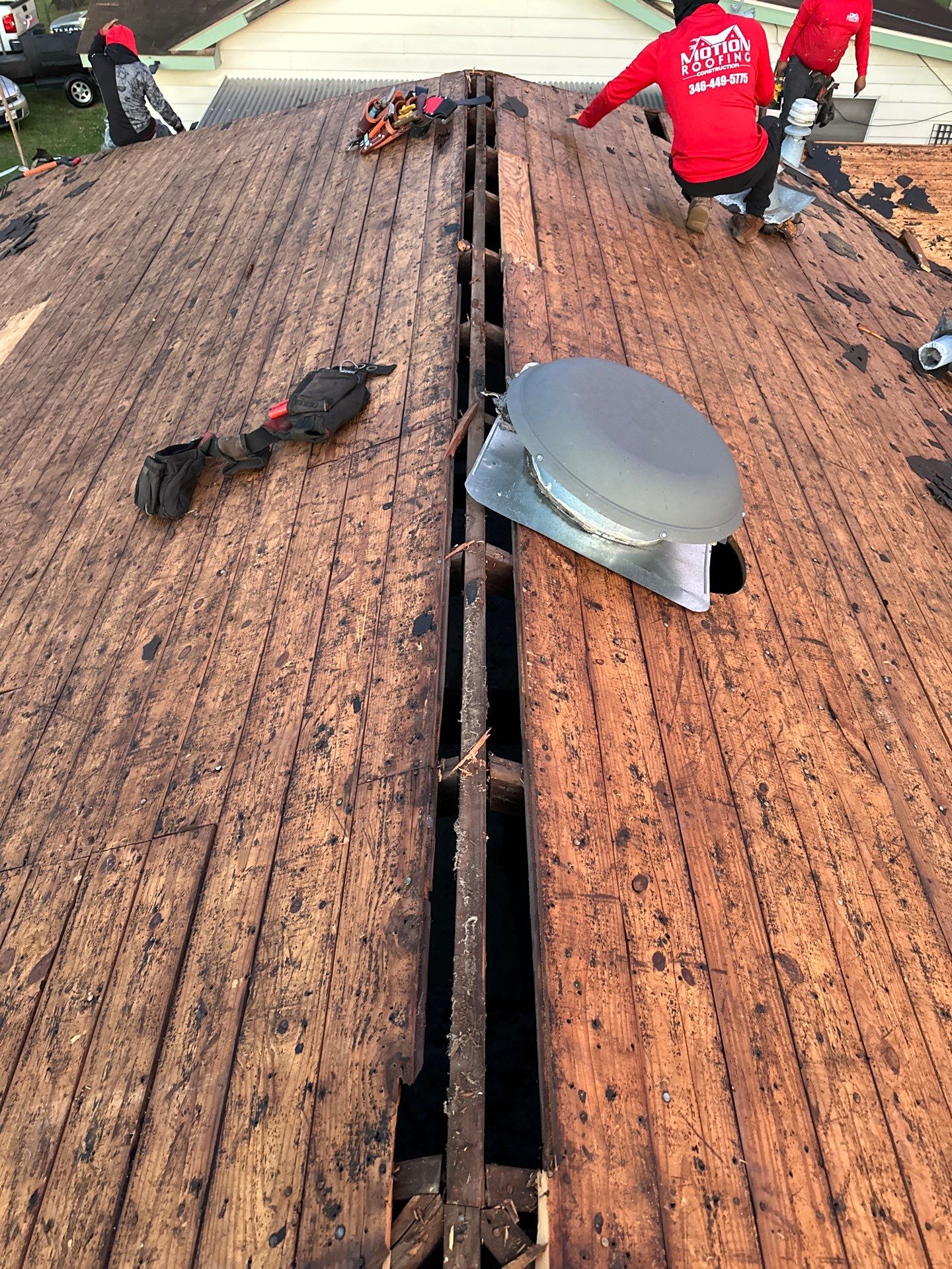Project in Houston by Motion Roofing
