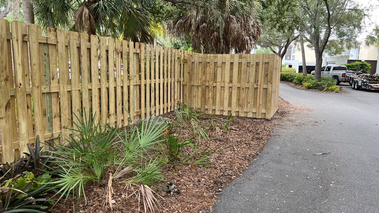 Sarasota, FL Commercial Aluminum Pool Fence & Shadowbox Wood Fence  by Asap fence and gates, LLC