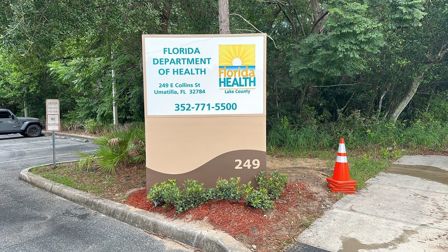 Monument Sign for Florida Health Department by SignCrafters