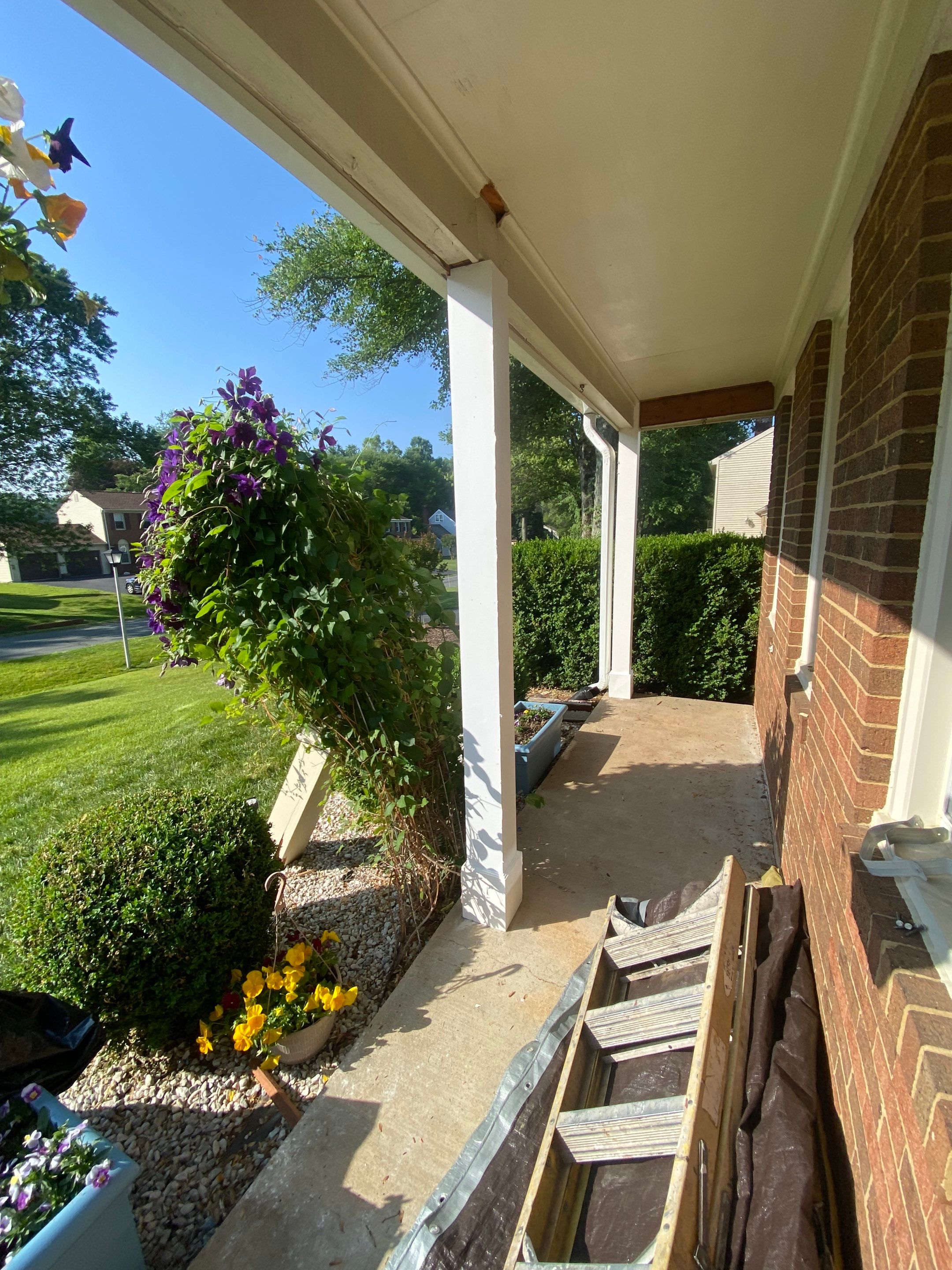 New Bilco doors to basement & new front porch posts by The Smet Companies, LLC