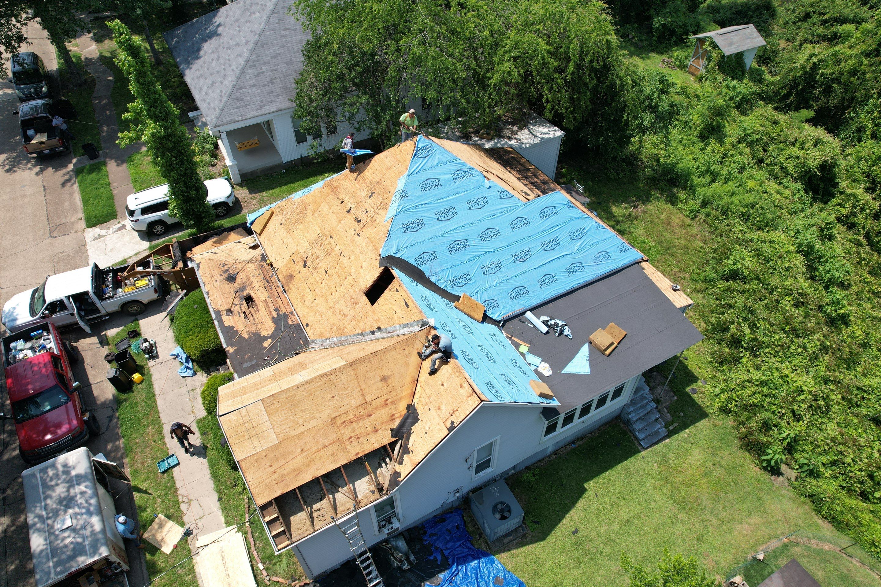 Residential Shingle Reroof using Malarkey Vista by Hostetler Roofing