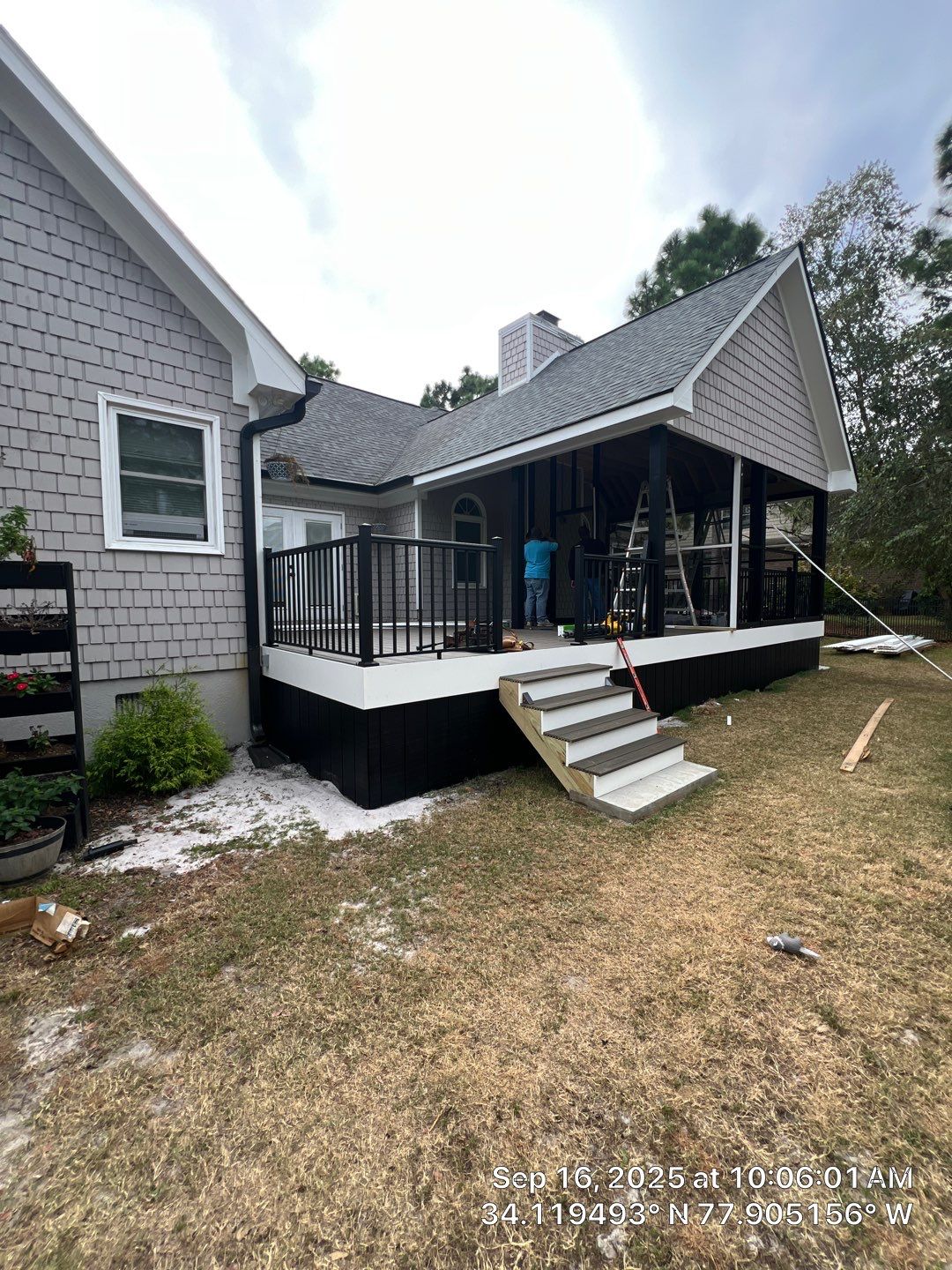 Back Porch Addition in Beau Rivage  by RGR Construction and Roofing, LLC