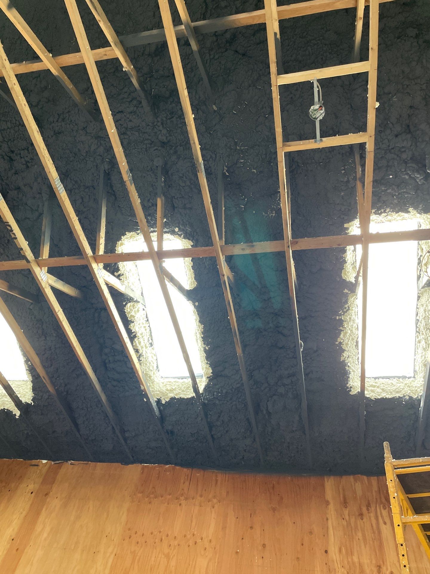 Open Cell Spray Foam to a Pole Barn by NYS Foam & Energy