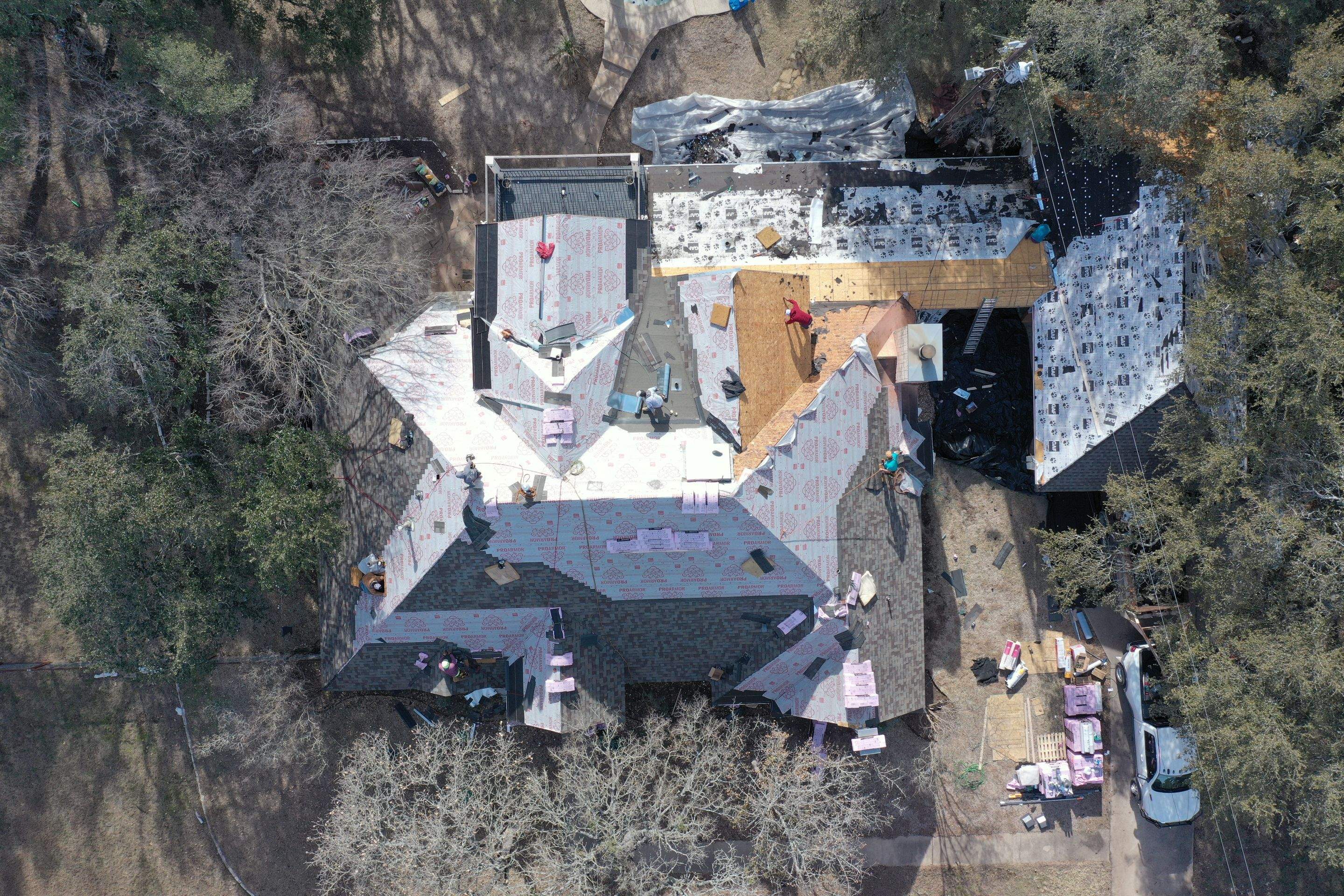 Residential Roof Replacement using Owens Corning Duration by Action Exteriors Austin