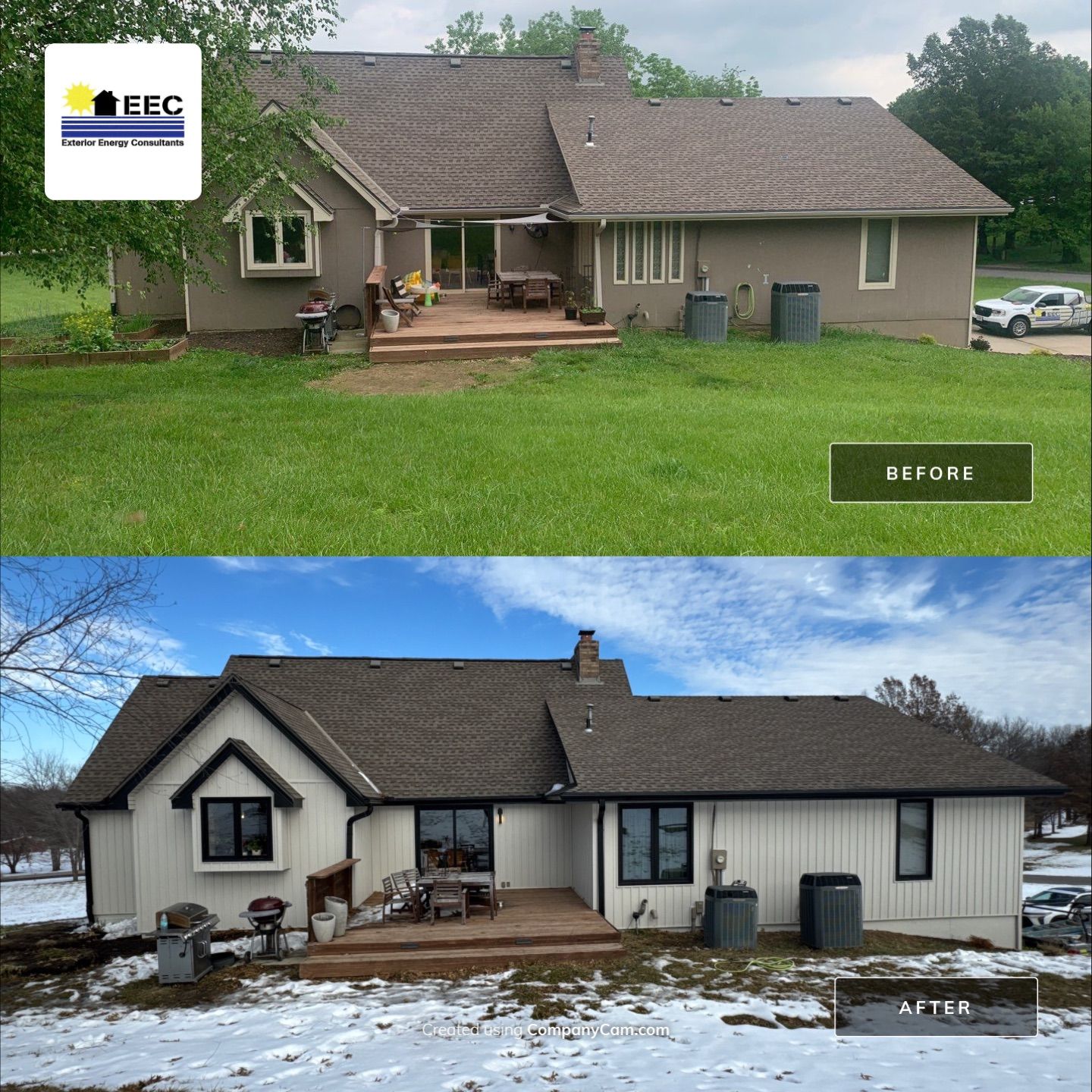 Craneboard Siding and Cedar Renditions Installation in Liberty Mo by EEC Windows, Siding & Roofing