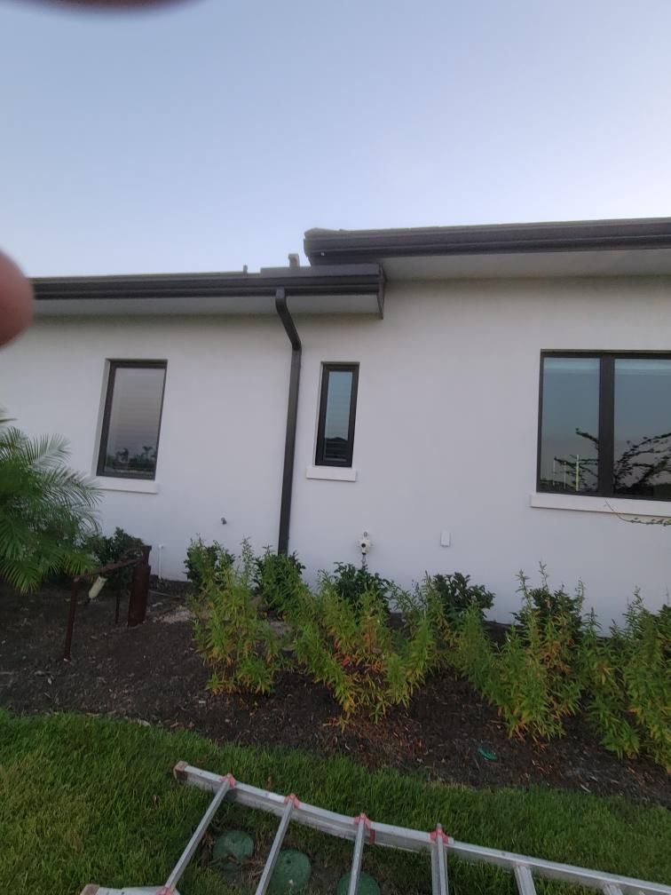 Bronze K-Style Gutters for Homes in Parrish FL by Gutter Professors