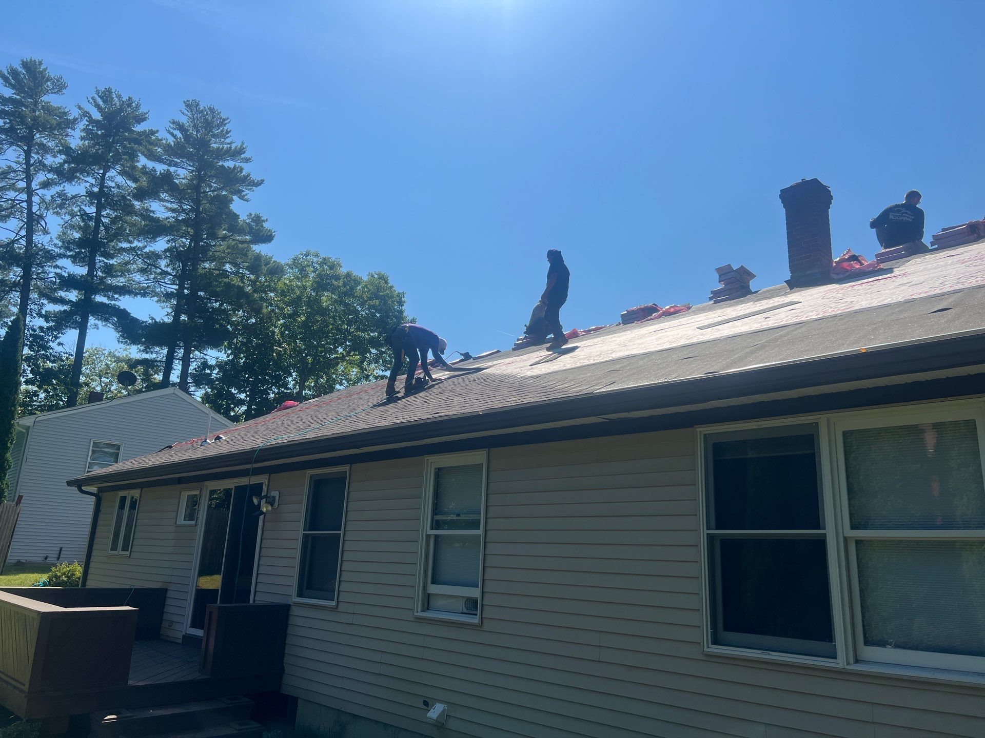 Portland Maine Roof Install by Tall pine roofing