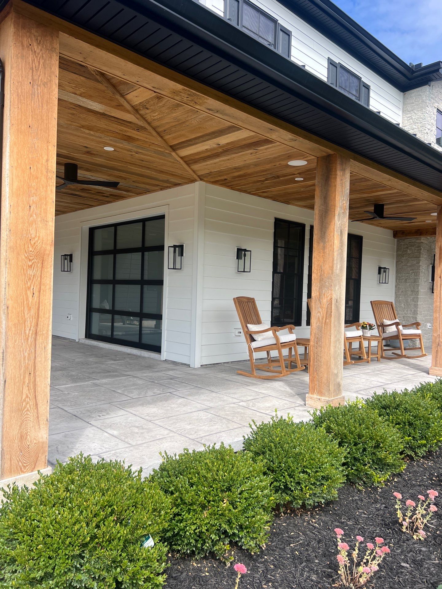 Stamped Overlay Patio  by Architectural Concrete Design