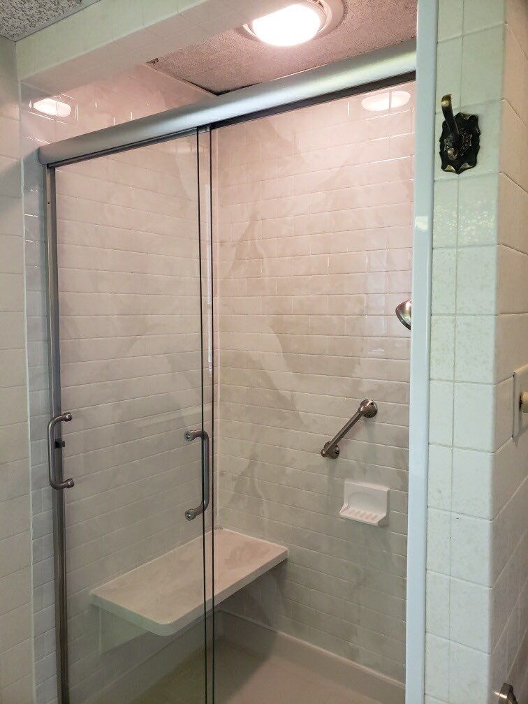 Shower Replacement using BCI Acrylic Shower System by Secure Construction Company Inc