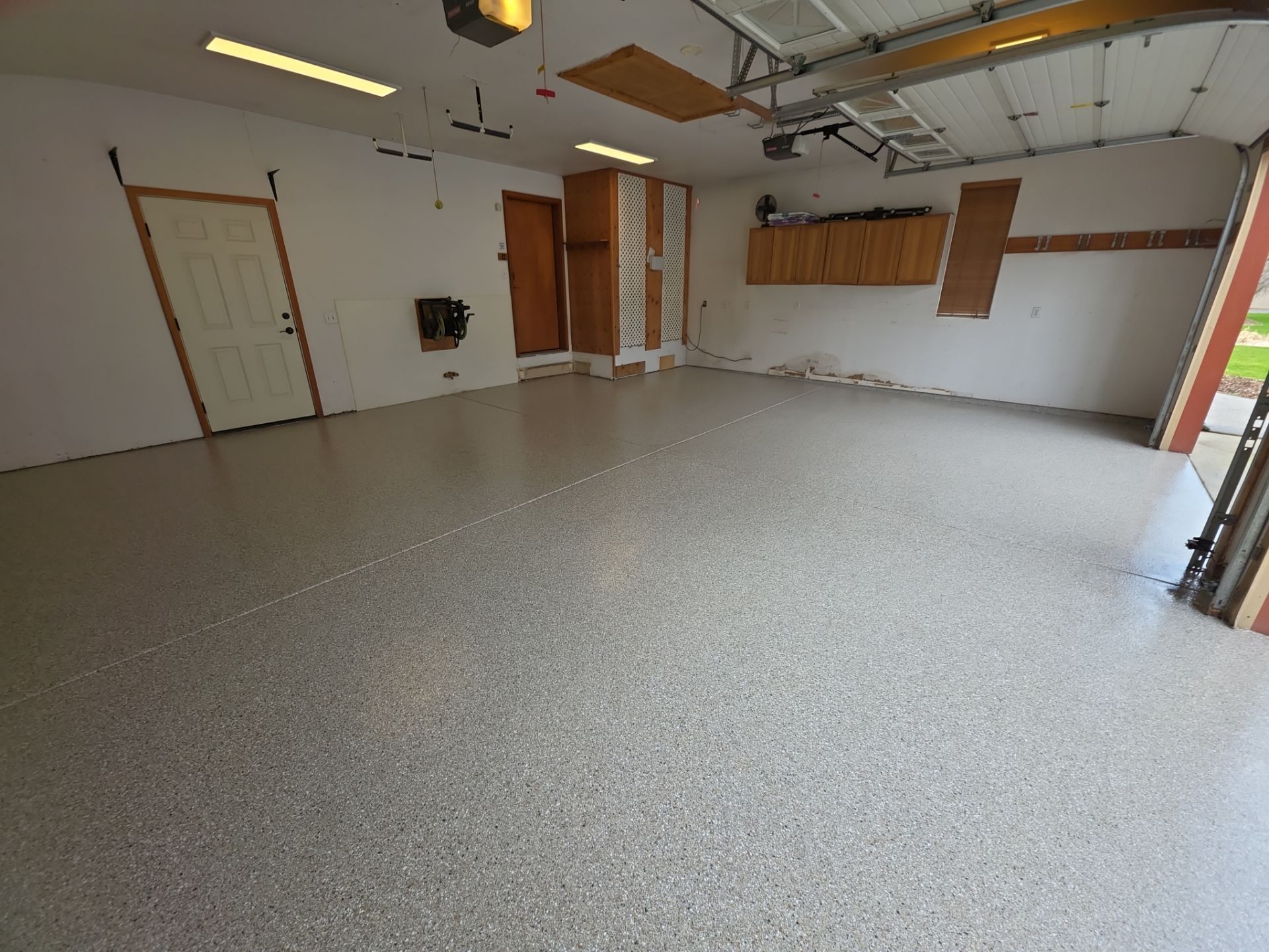 Garage Remodel using Claystone Hybrid by Croc Coatings, LLC
