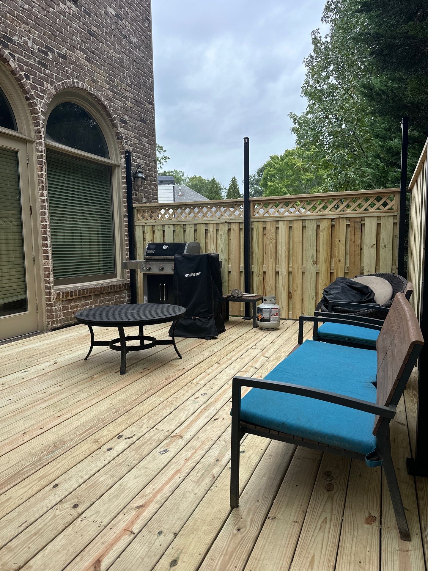 Decatur, GA Deck Resurface and Privacy Wall Build Using Pressure Treated Pine by Nelson Exteriors 