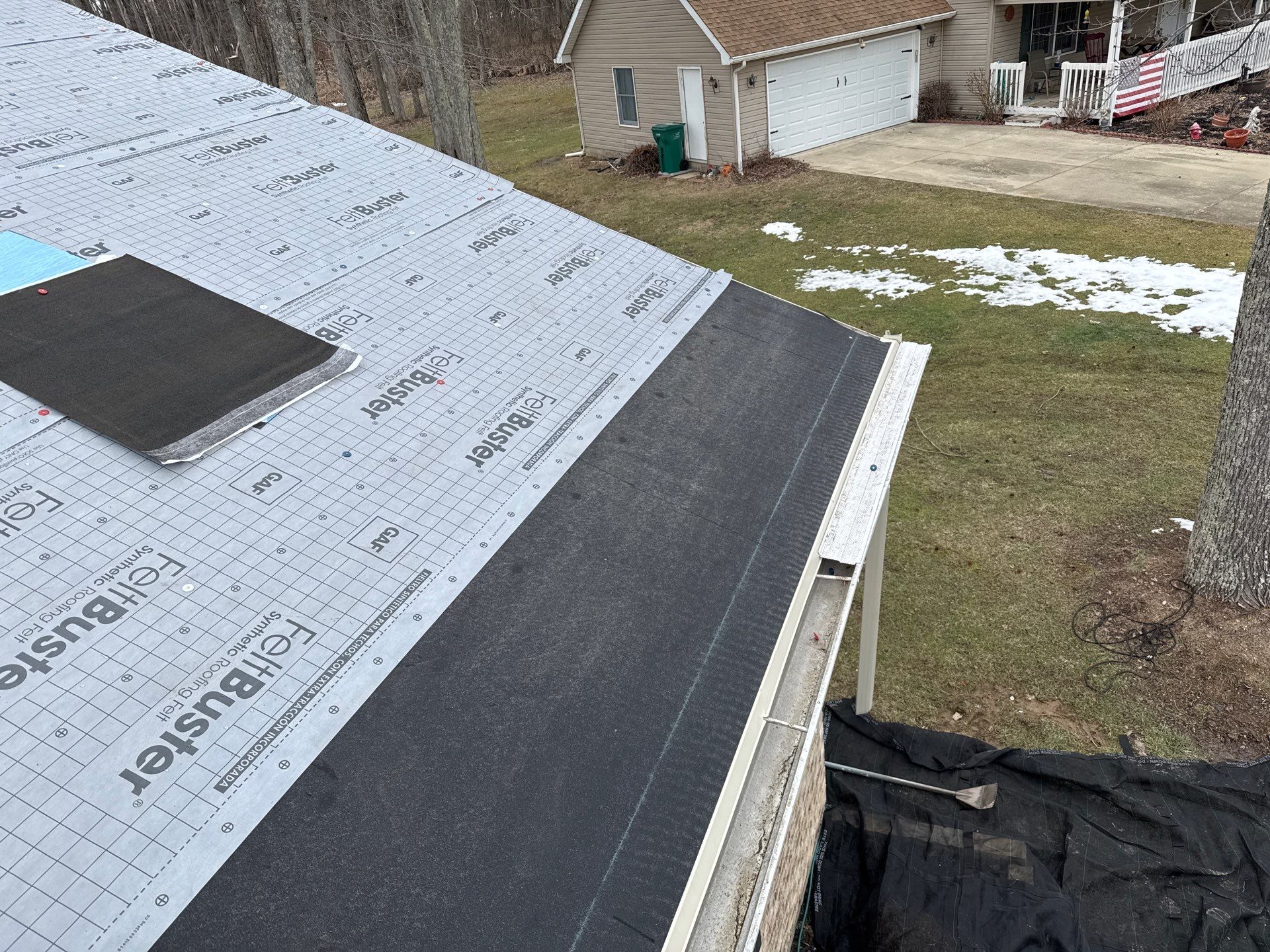 Residential Roofing Installation using Timberline HDZ Shingles - Williamsburg Slate by RoofX 