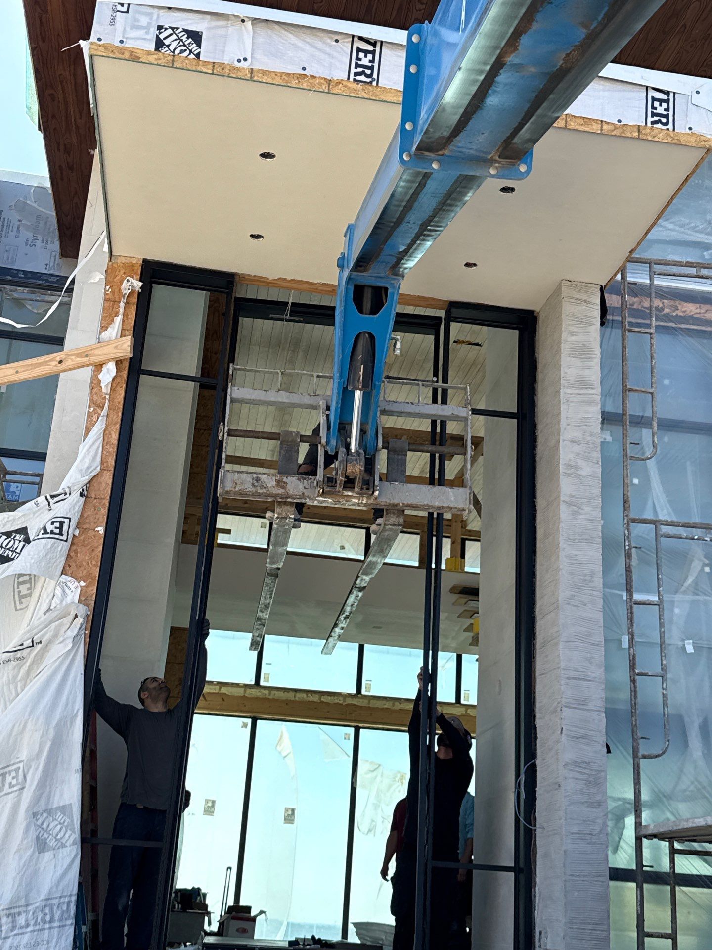 Custom Pivot Door and Structural Steel Frame Installation in Fort Worth by Solara Custom Living