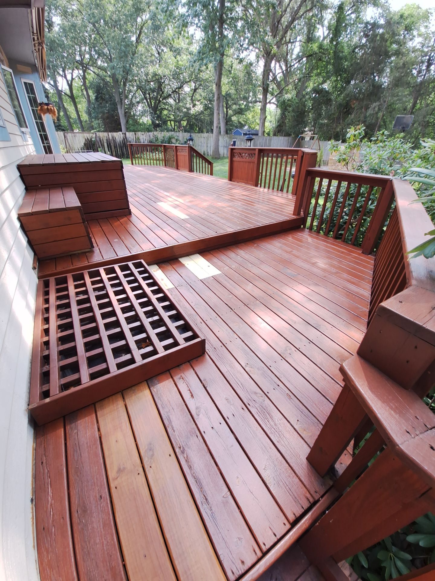 Interior Renovation and Multi-Level Deck Staining in Norton Shores by Gordon Painting