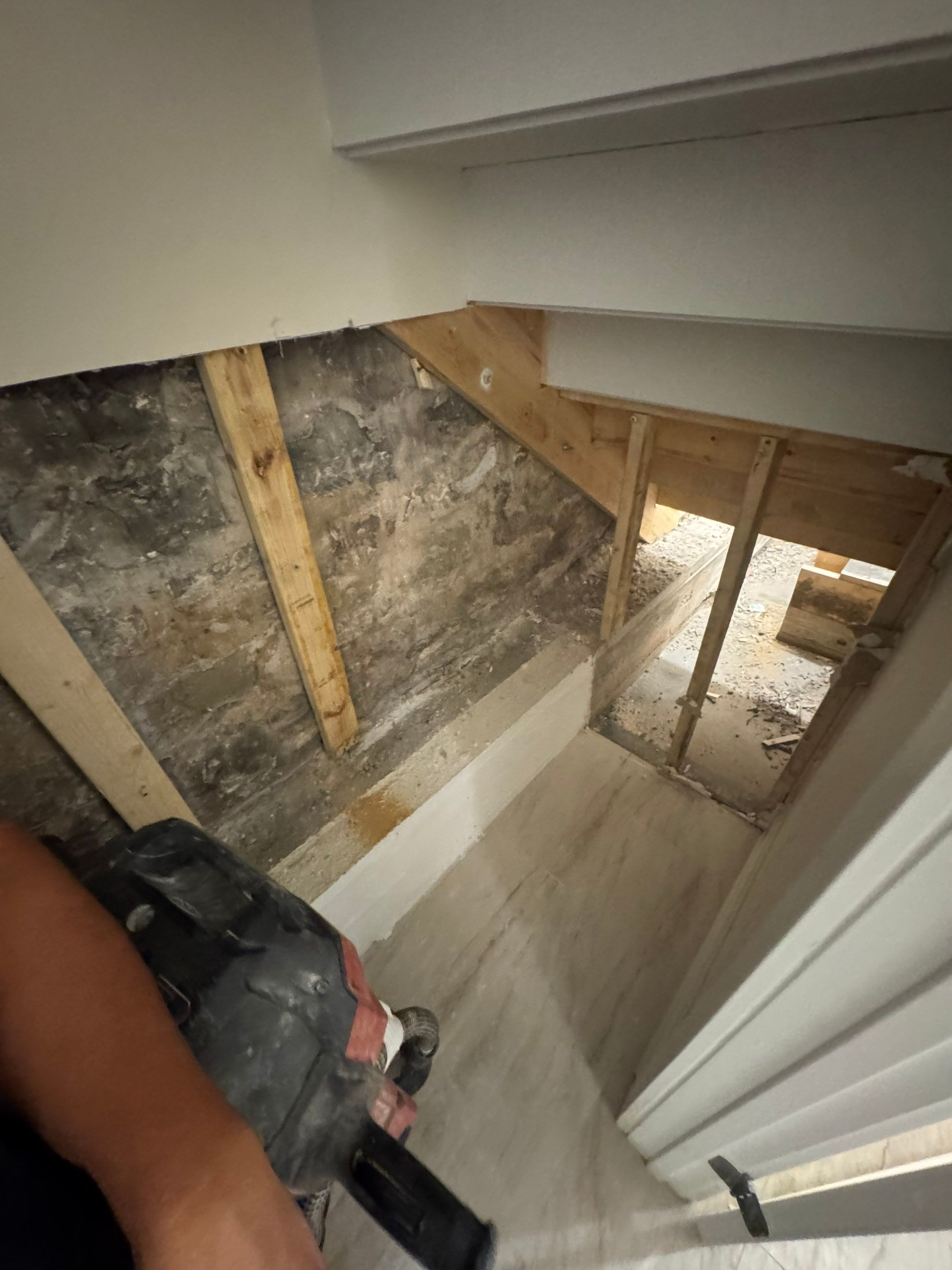 North Side Drain Tile System by Area Wide Waterproofing