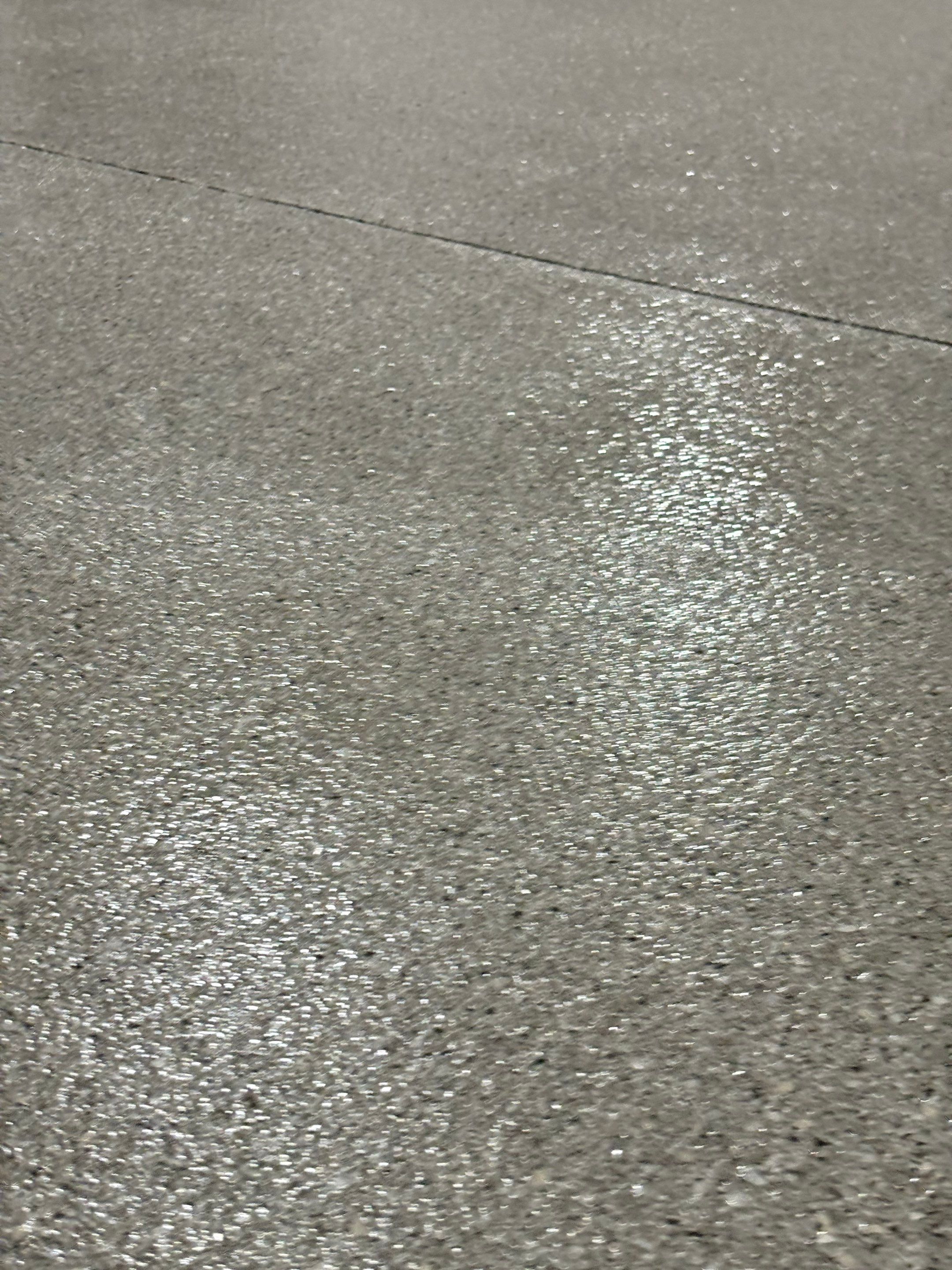 Garage Transformation using Limestone Hybrid by Croc Coatings, LLC