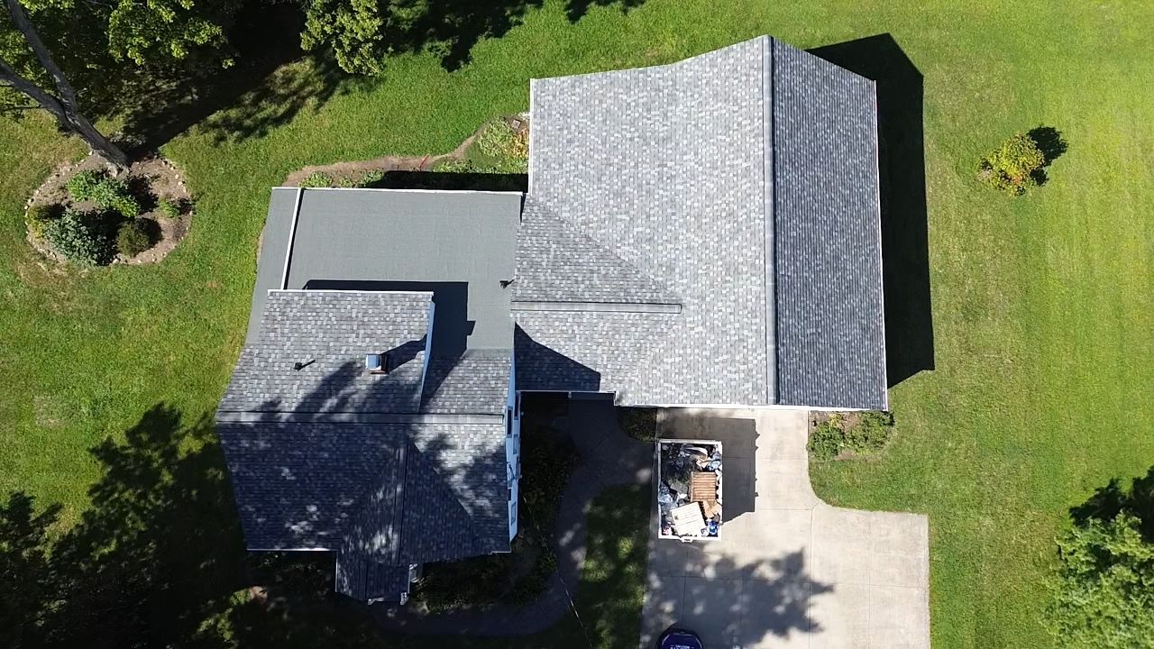 Atlas Pinnacle, Color, Coastal Granite, Drip Edge, Color, Black by Eagle Eye Roofing