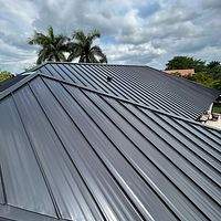 24ga 1.5" Mechanical Seam Matte Black by Total Roofing System The Metal Roof Experts