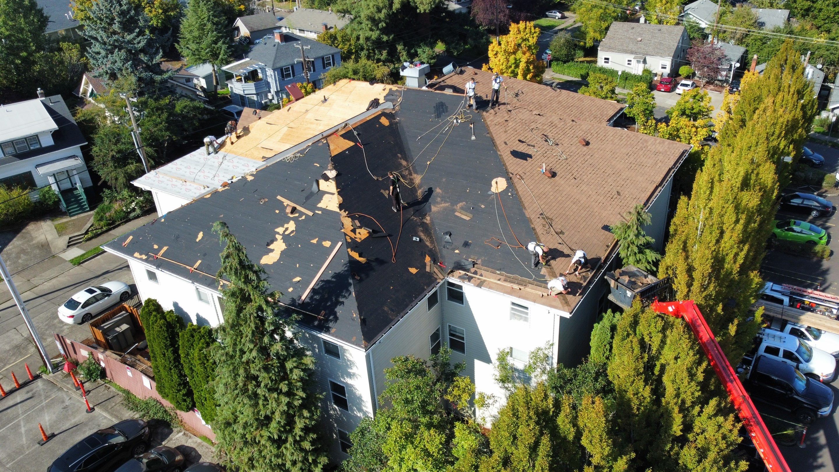 Commercial Roofing Installation using IKO Dynasty (Color: Biscayne) by Orezona Building & Roofing Company, Inc.