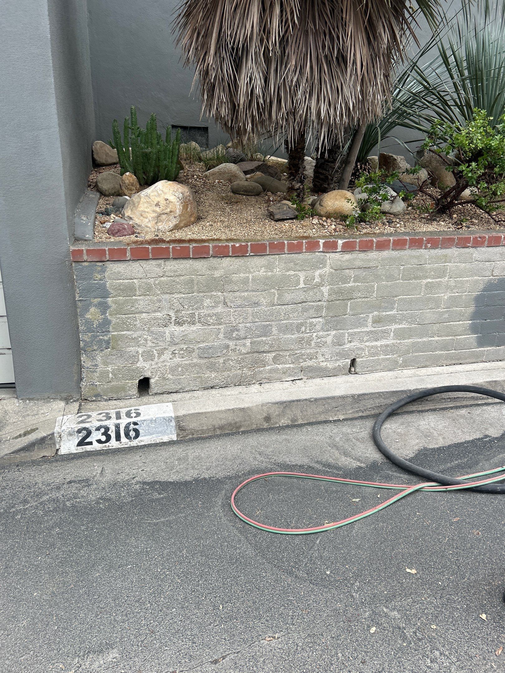 Sandblasting Paint Off Brick Wall In Los Angeles, CA by La Power Washing Inc