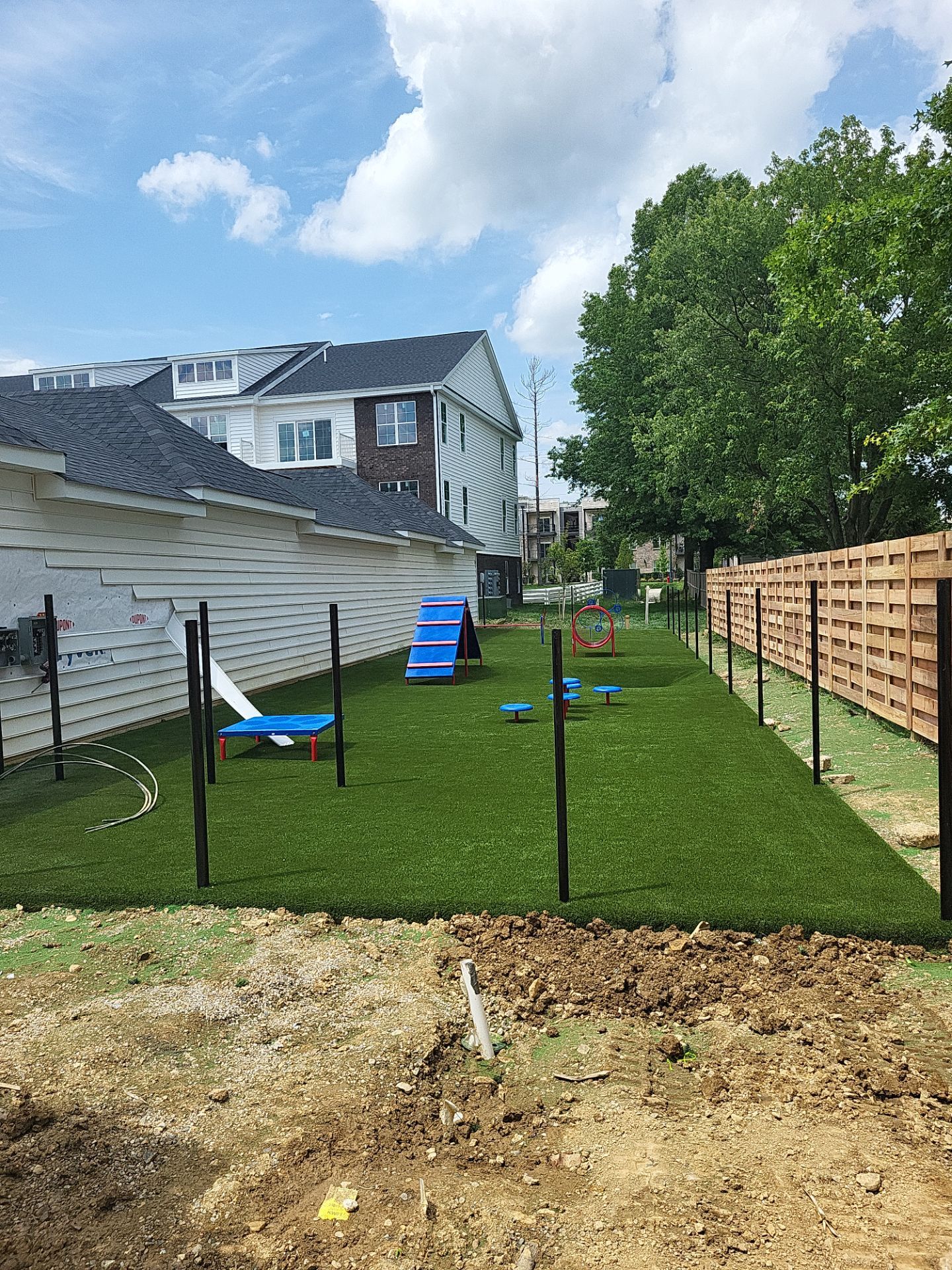 Commercial Fairmont Apartments Pet Park and Agility Course Installation in Westerville by Southwest Greens Midwest