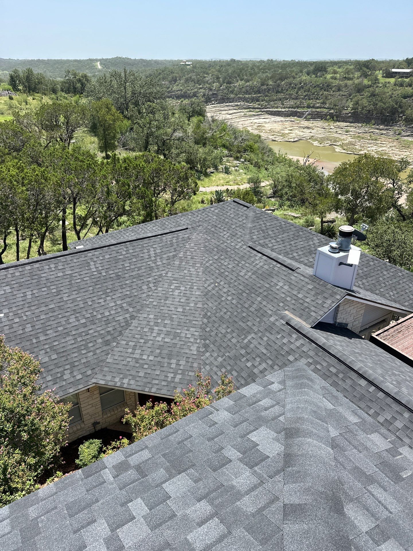 Residential Roofing Installation using IKO Nordic Granite Black by DeZign Roofing & Exteriors