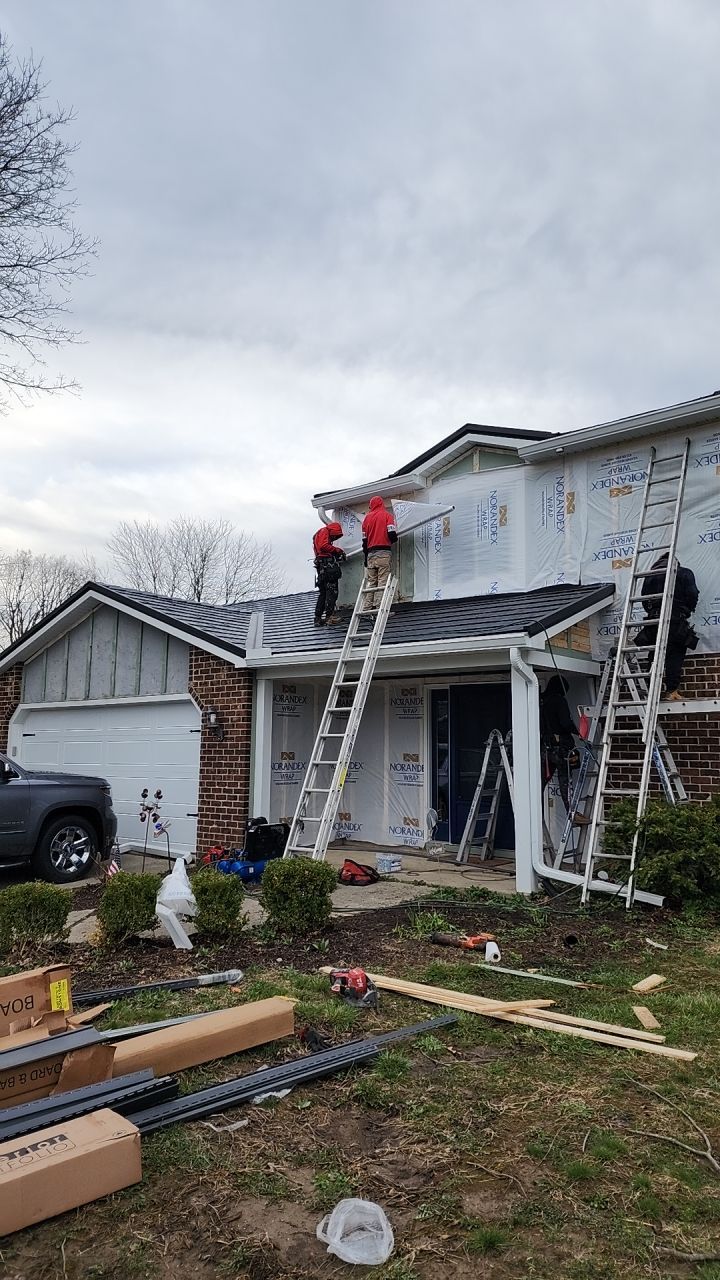 Full Exterior Home Transformation – Metal Slate Roof in Fort Wayne, IN by 4Ever Metal Roofing
