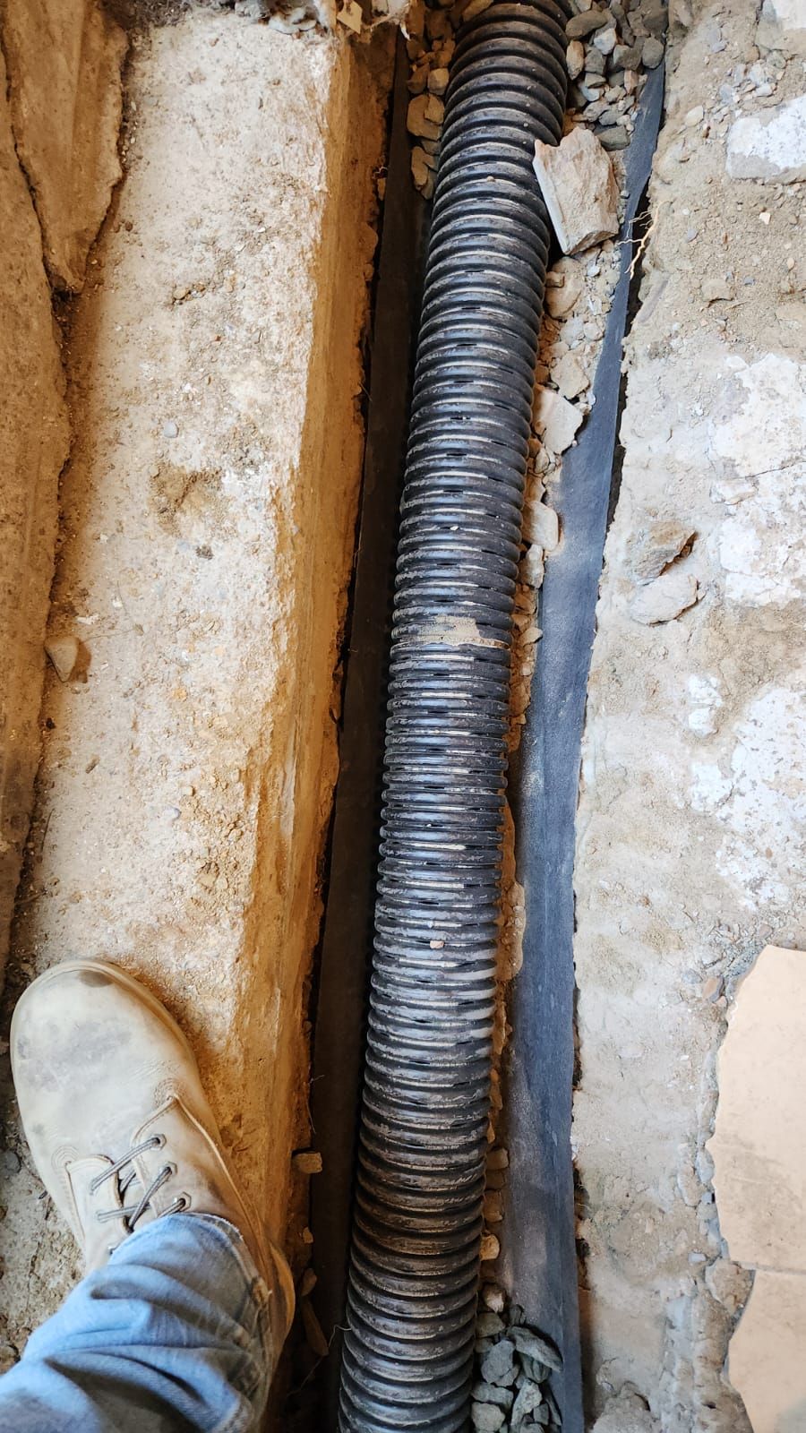 Interior French Drain Newton NJ by Pure Service Pro, LLC 