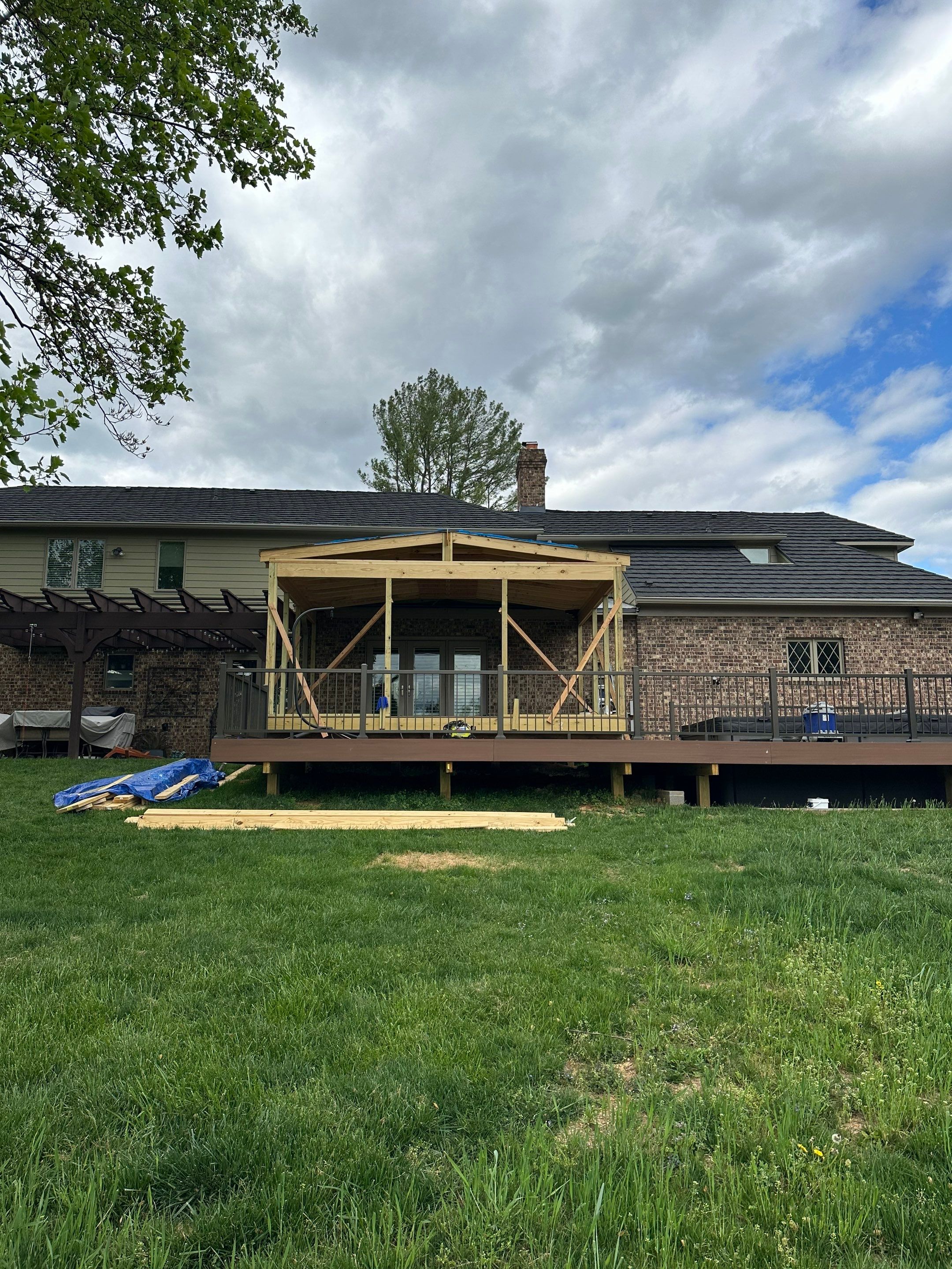 Deck/Screen porch Transformation using Timbertech by The Smet Companies, LLC