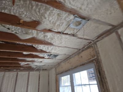 Basement Exterior Walls using Closed Cell Spray Foam